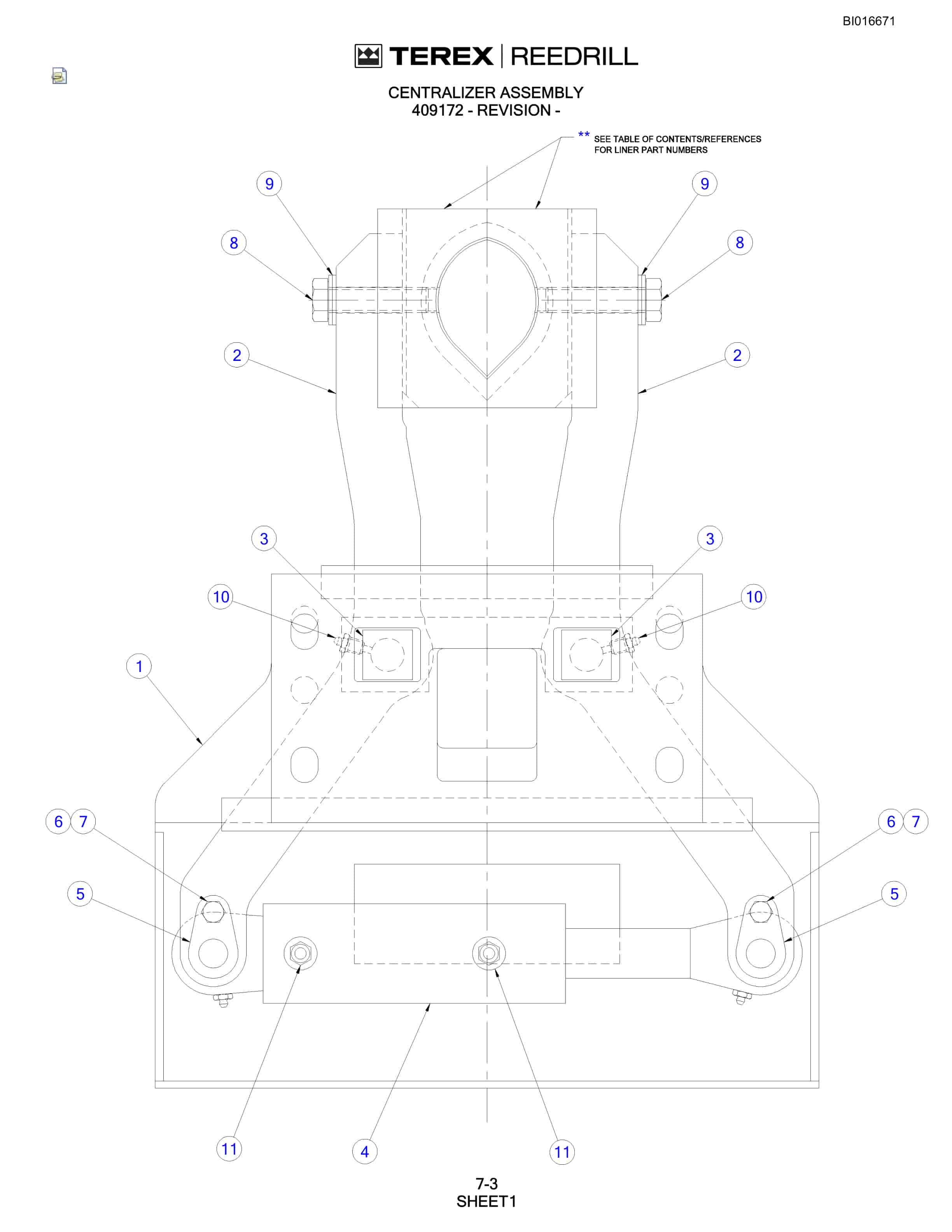 Bucyrus SCH5000CL Parts Catalog BI016671-2