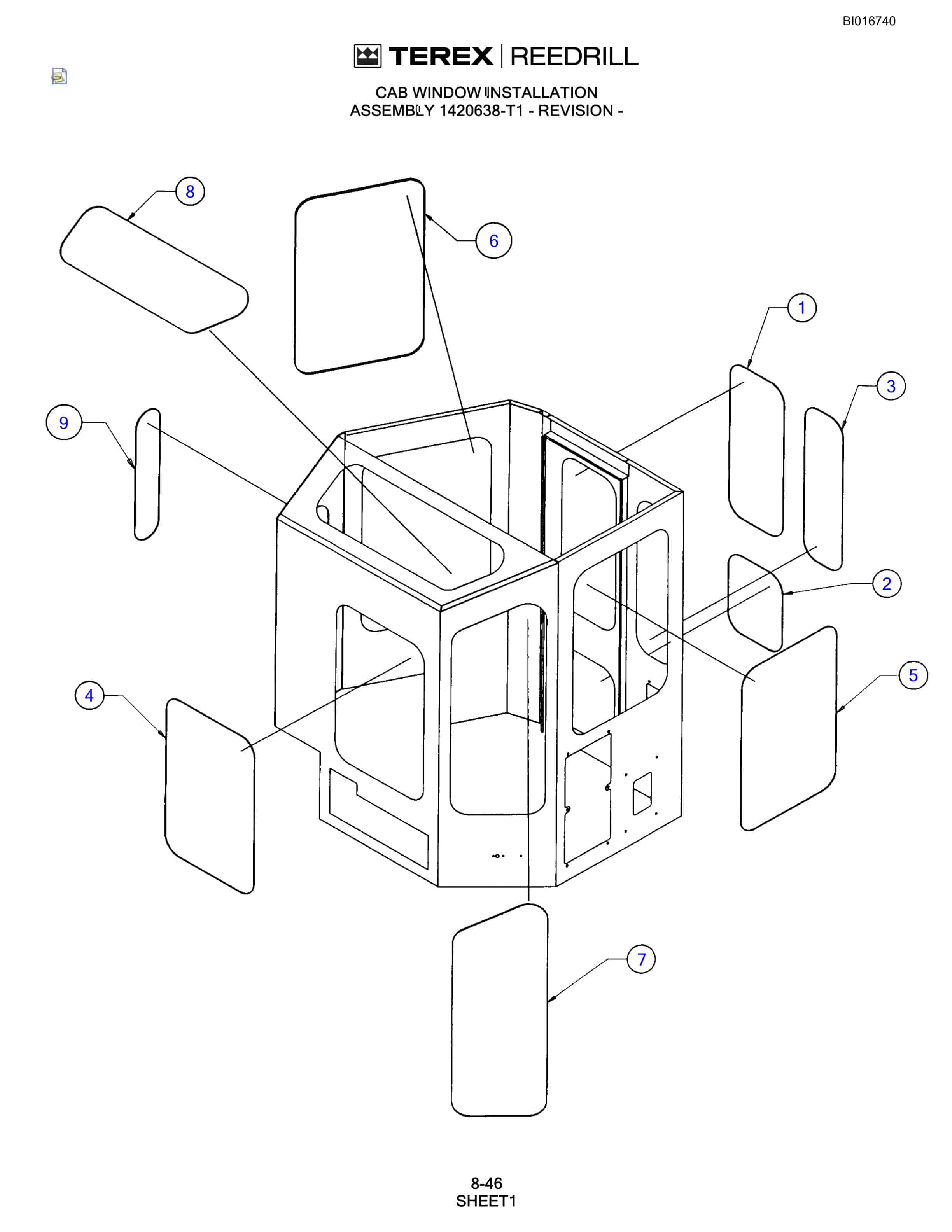 Bucyrus SCH5000CL Parts Catalog BI016740-5