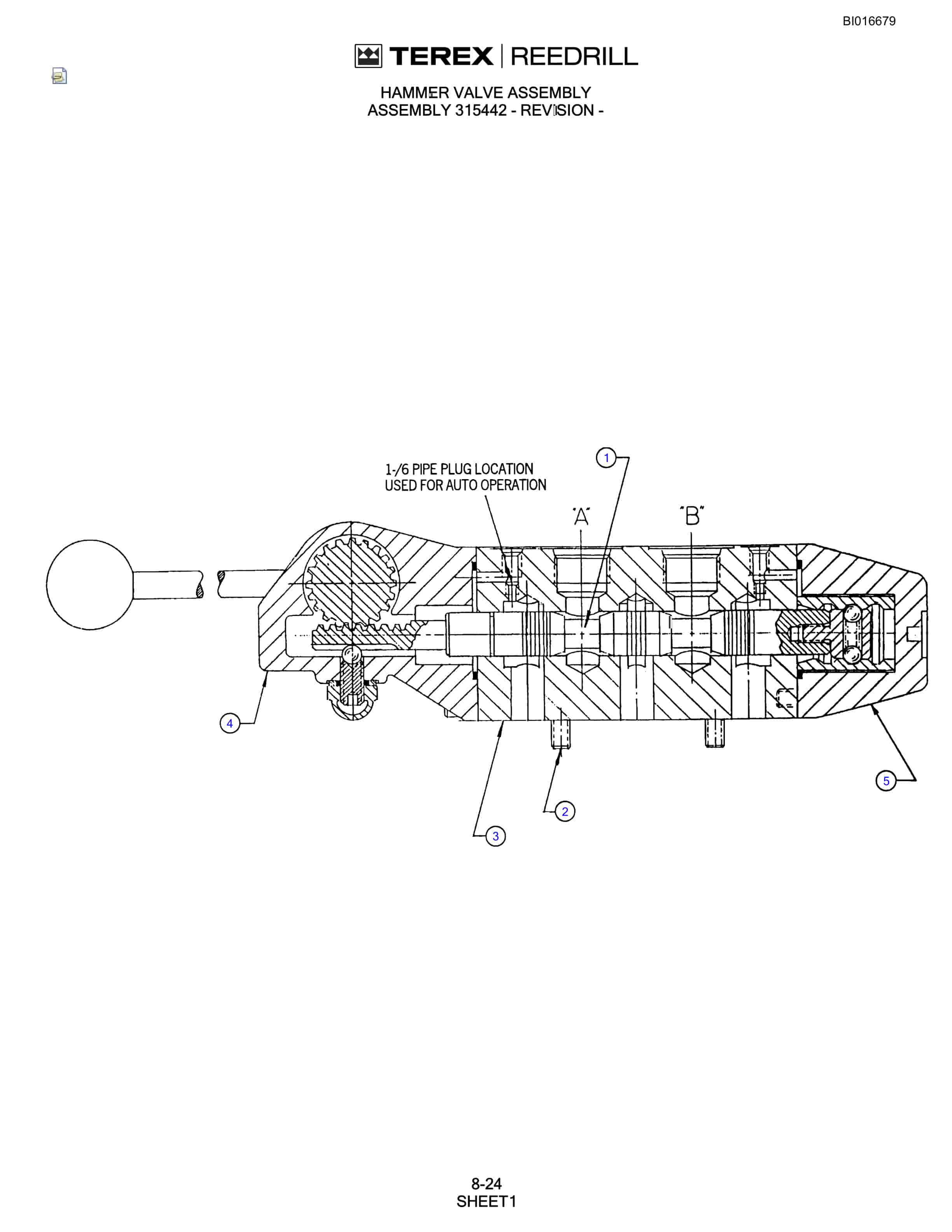 Bucyrus SCH5000D Parts Catalog BI016679-3