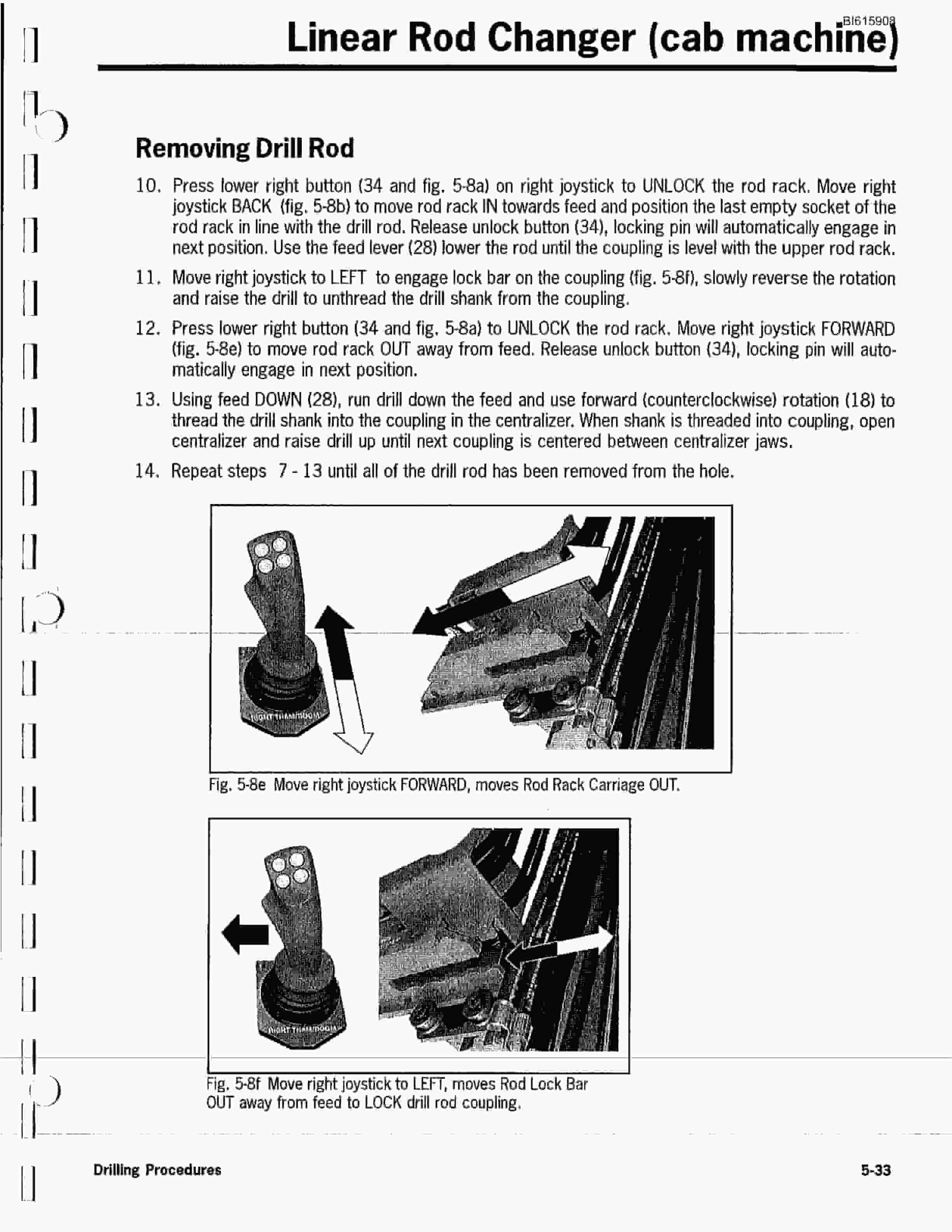 Bucyrus SD250 Hydra-Trac Self Contained Hydraulic Track Drill Technical Manual BI615908-4
