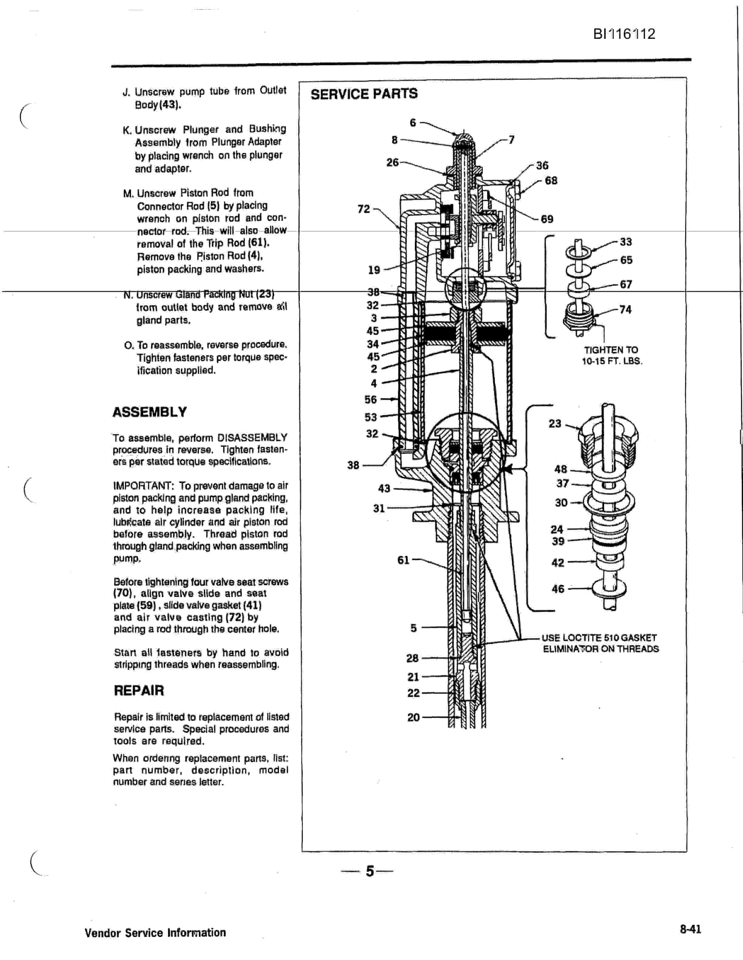 Bucyrus SD345 Hydra-Trac Hydraulic Track Drill Technical Manual BI116112-2