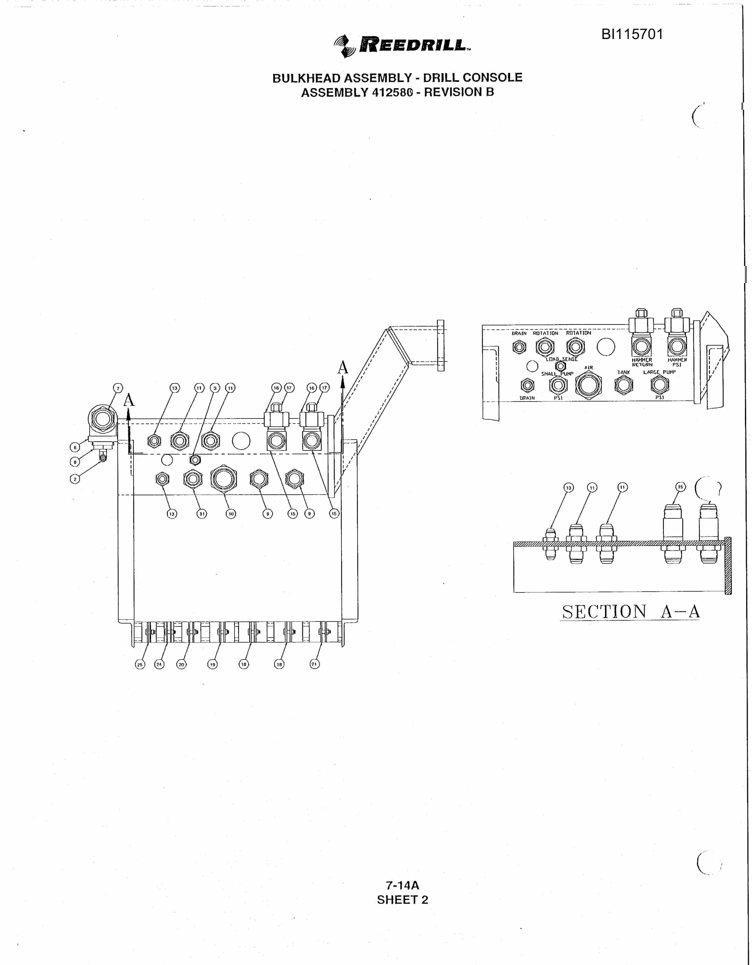 Bucyrus SD345 Track Drill Parts Catalog BI115701-4