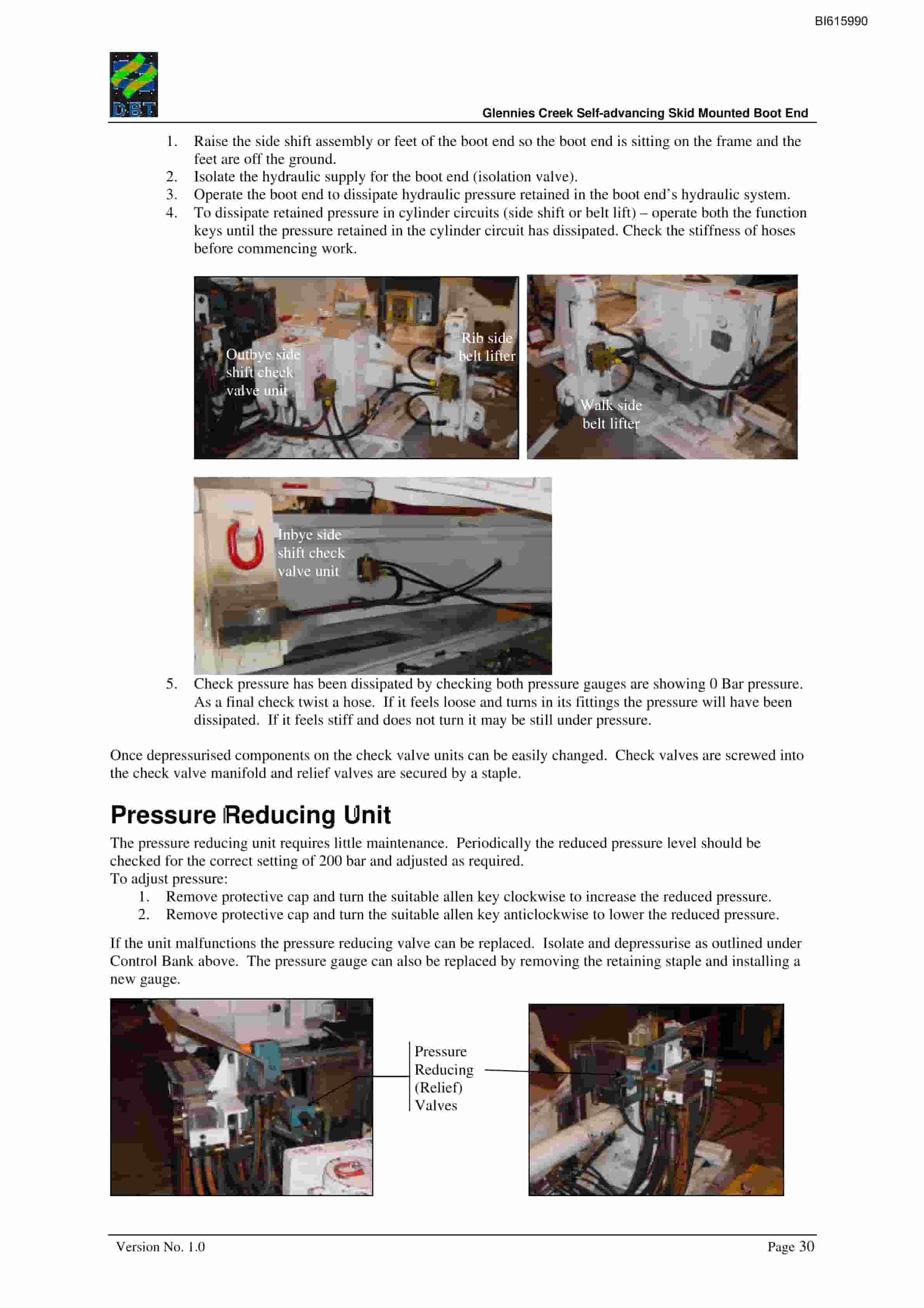 Bucyrus Self-Advancing Skid Mounted Boot End Technical Manual BI615990-4