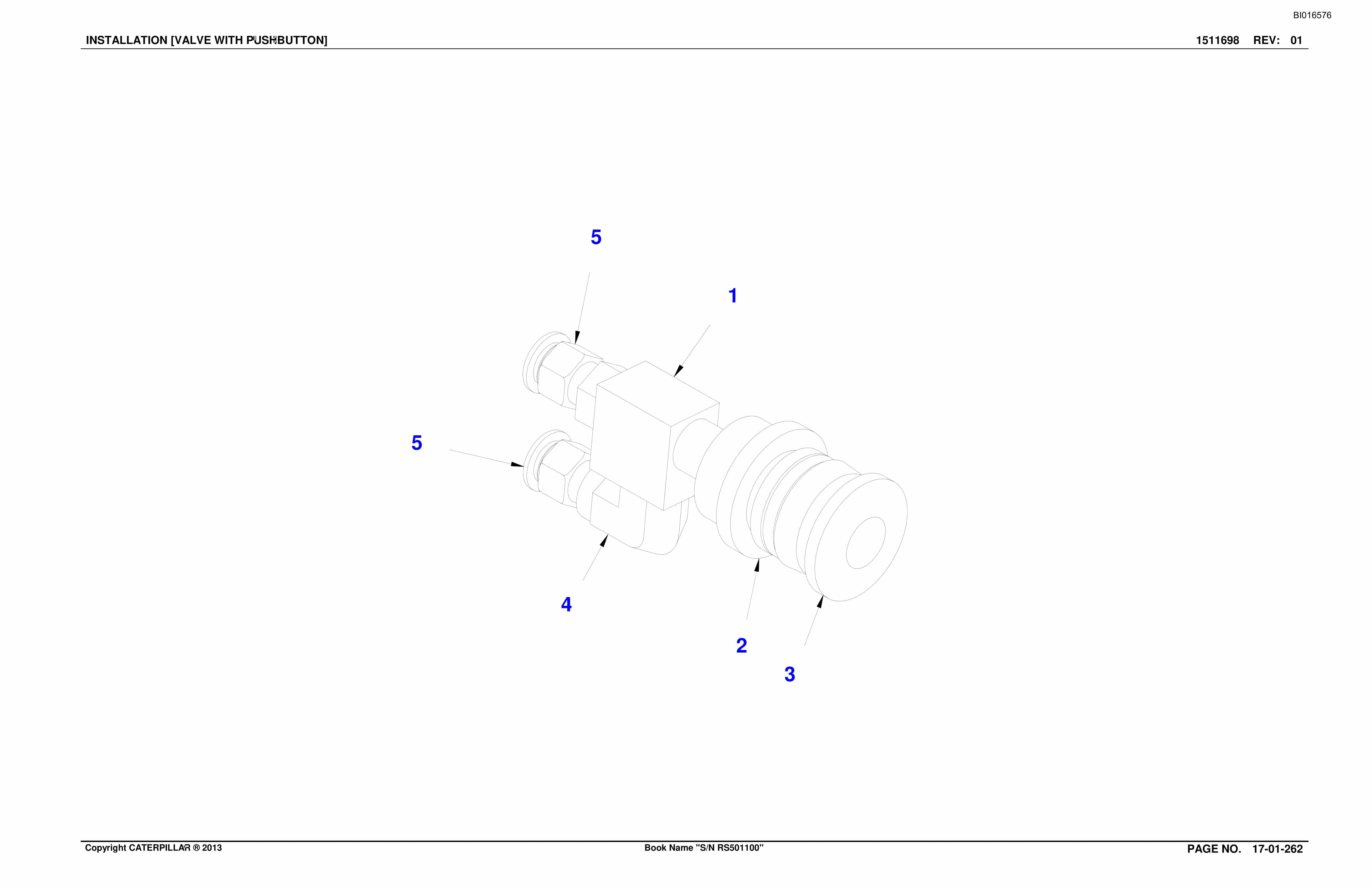 Bucyrus SH650 D Roof Support Carrier Parts Catalog BI016576-4