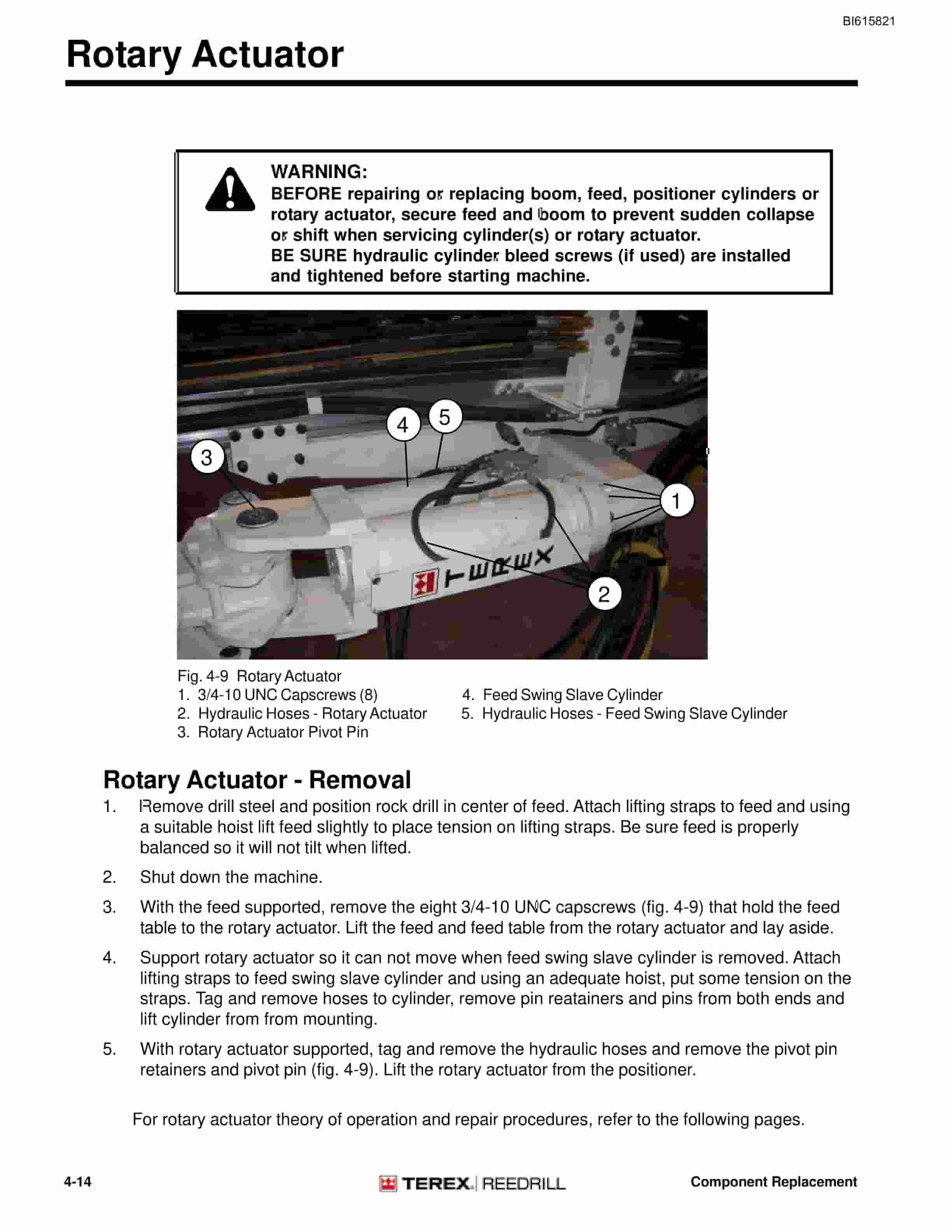 Bucyrus Shaft Jumbo Single Boom Hydraulic Jumbo Technical Manual BI615821-2