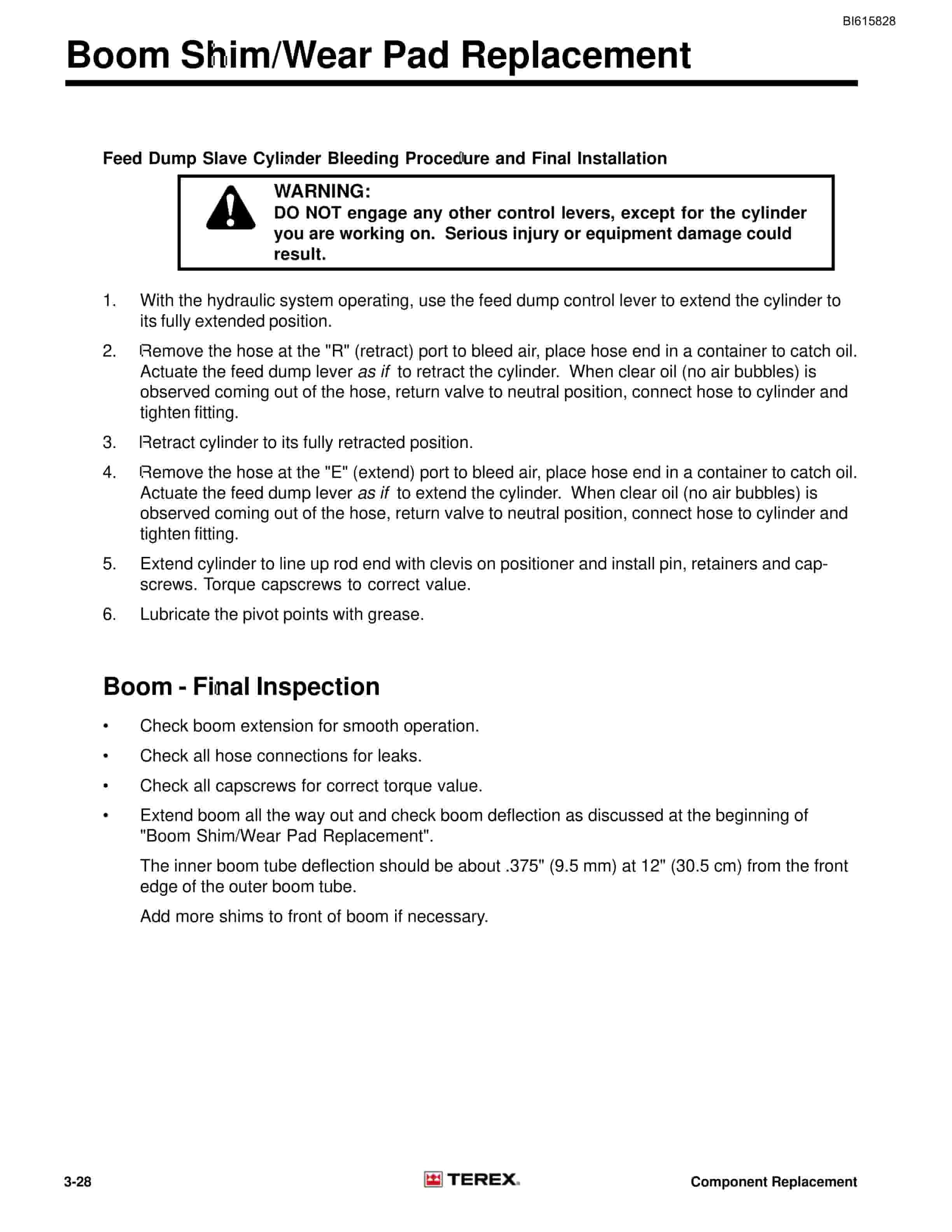 Bucyrus Shaft Jumbo Two Boom Air Jumbo Technical Manual BI615828-3
