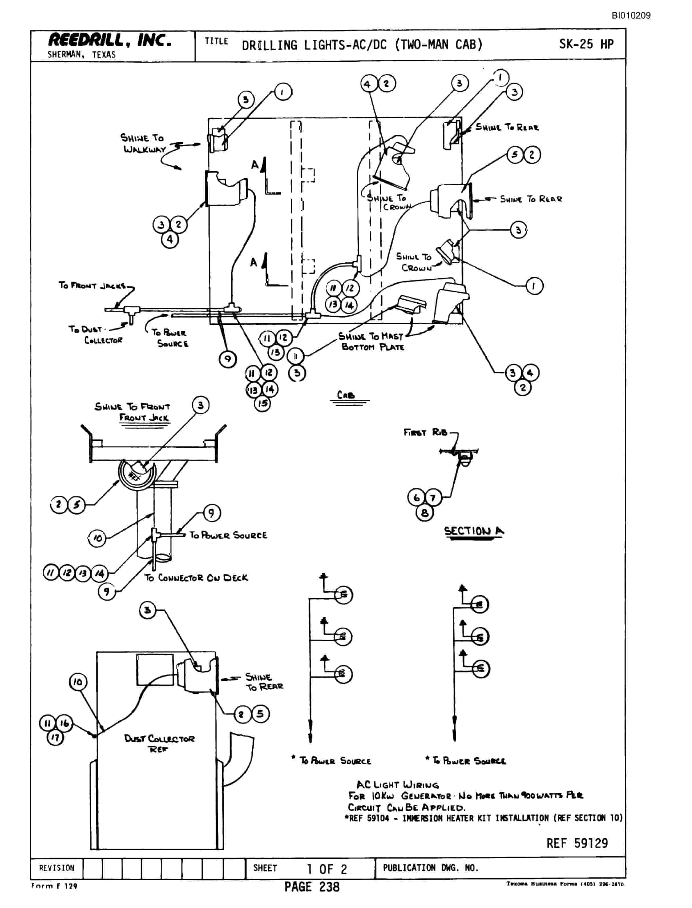 Bucyrus SK-25 HP Parts Catalog BI010209-4