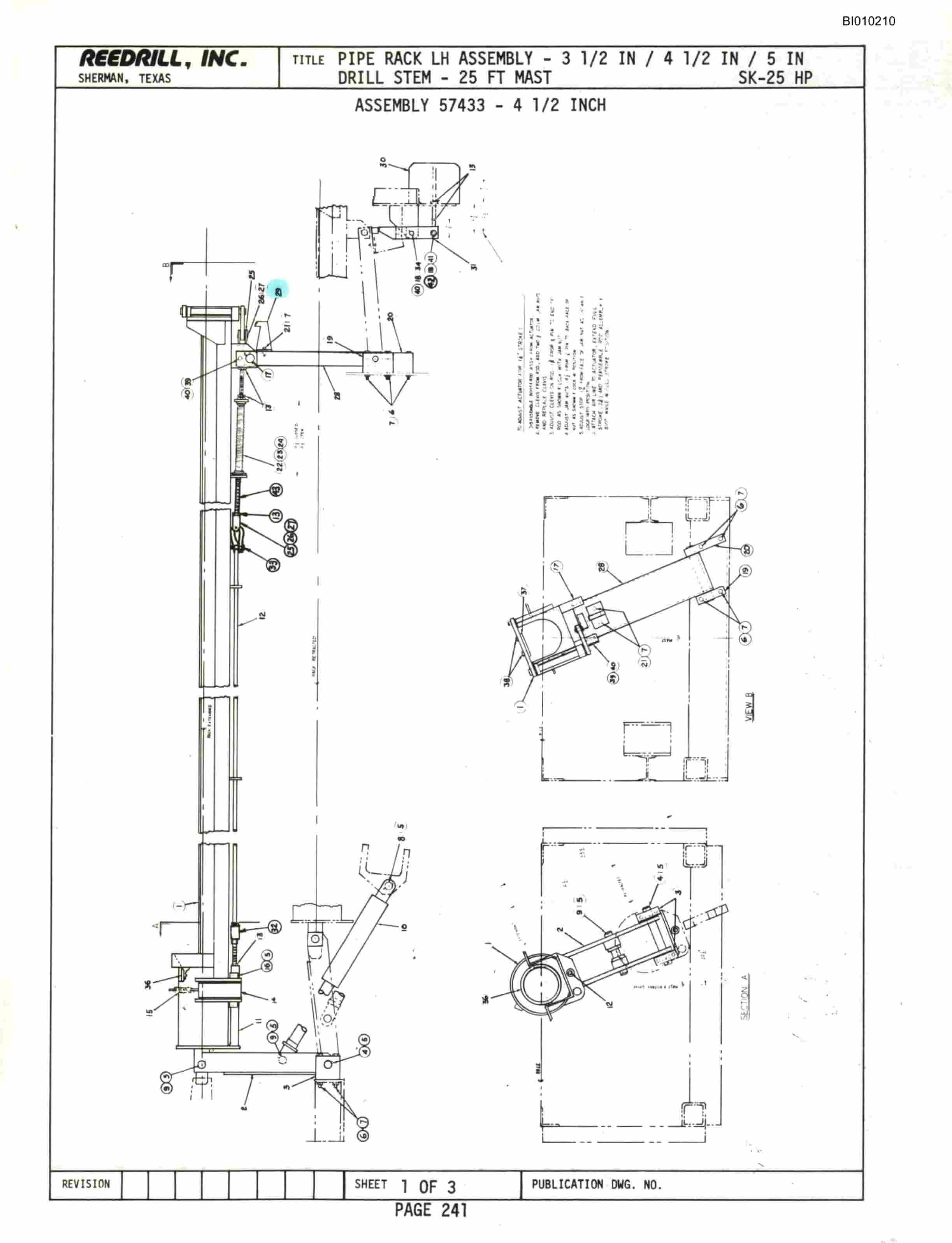 Bucyrus SK-25 HP Parts Catalog BI010210-4
