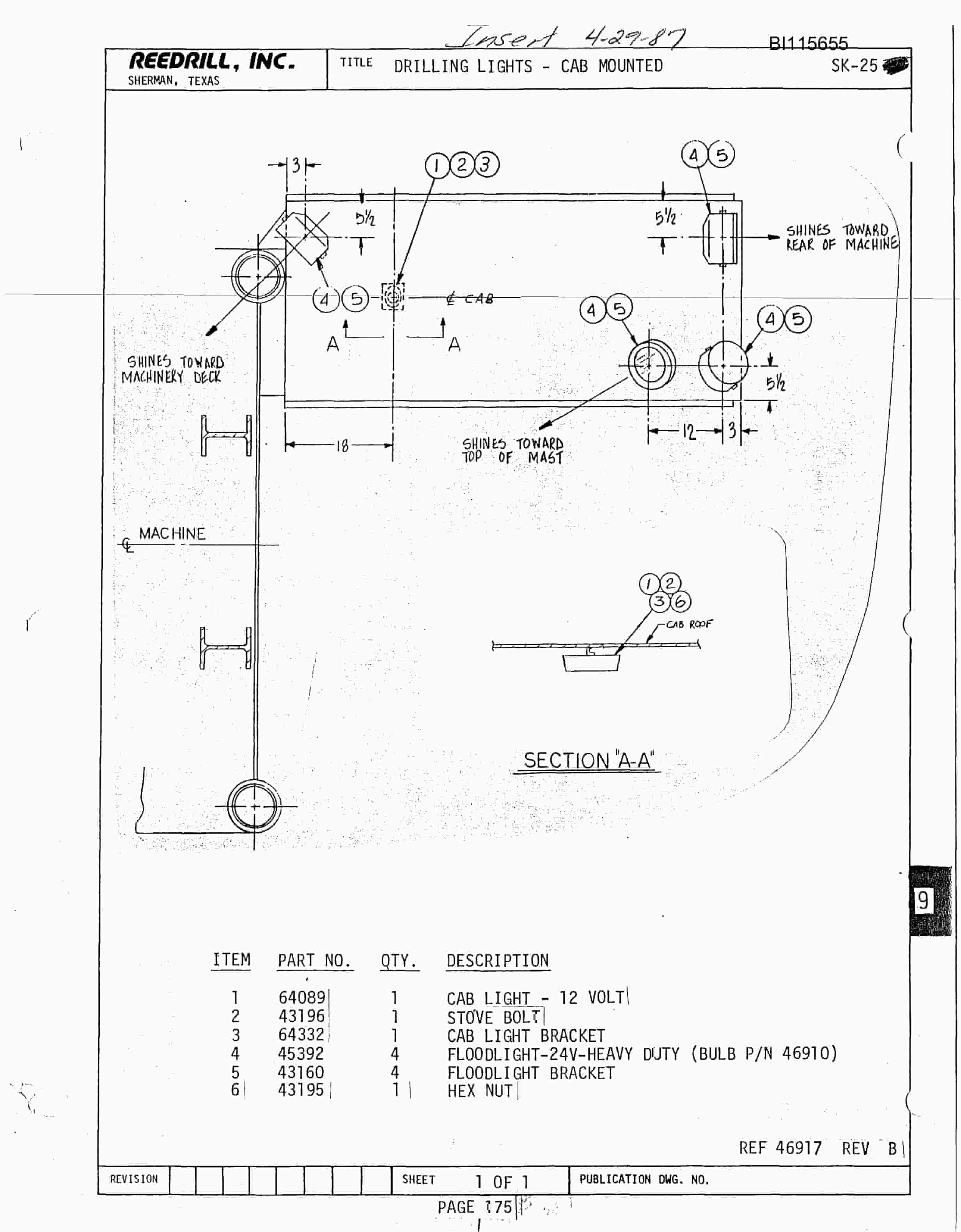 Bucyrus SK-25 Parts Catalog BI115655-2