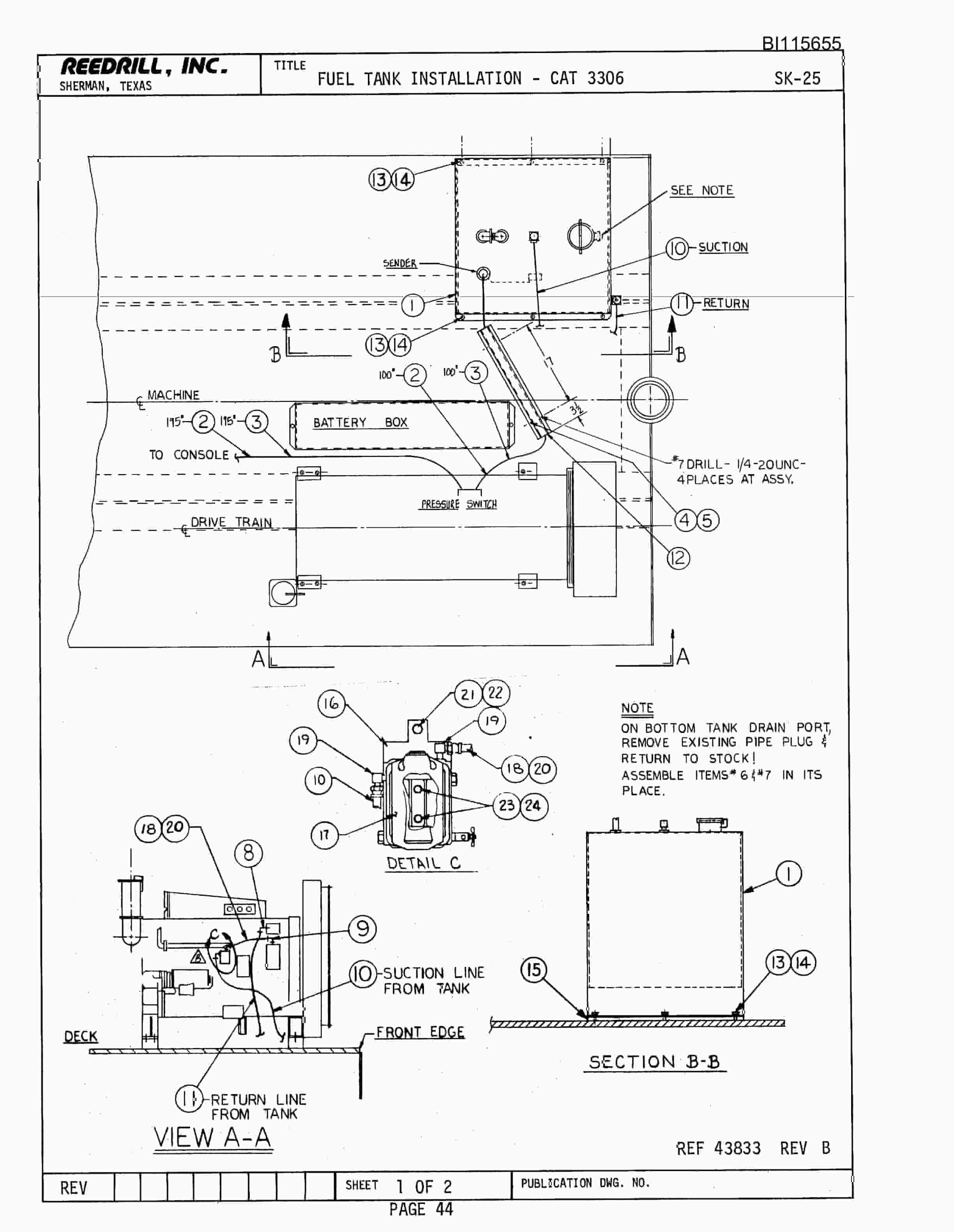 Bucyrus SK-25 Parts Catalog BI115655-3