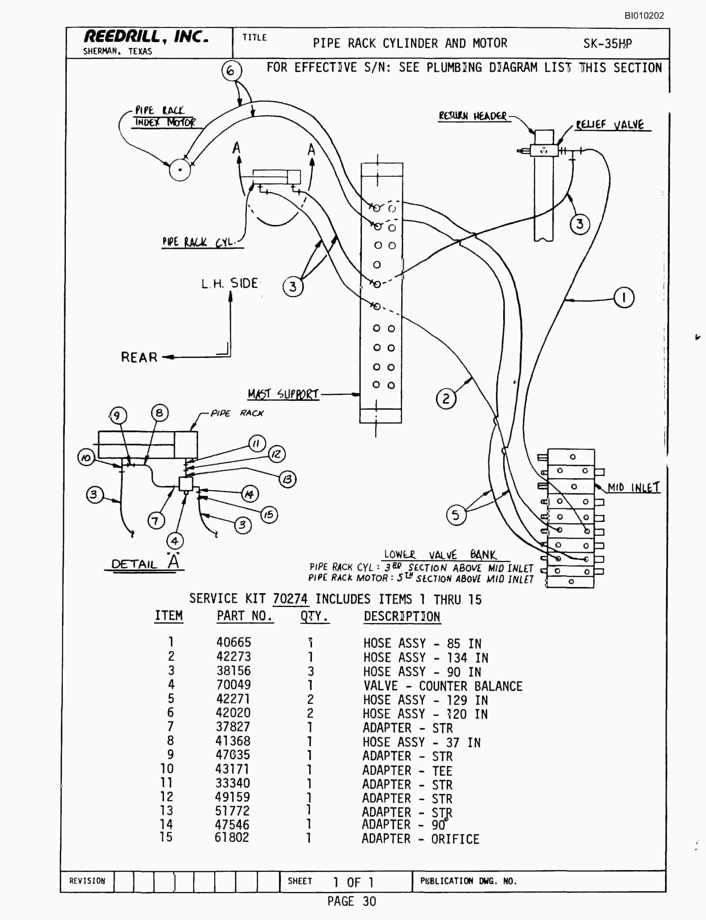 Bucyrus SK-35 High Pressure Parts Catalog BI010202-5