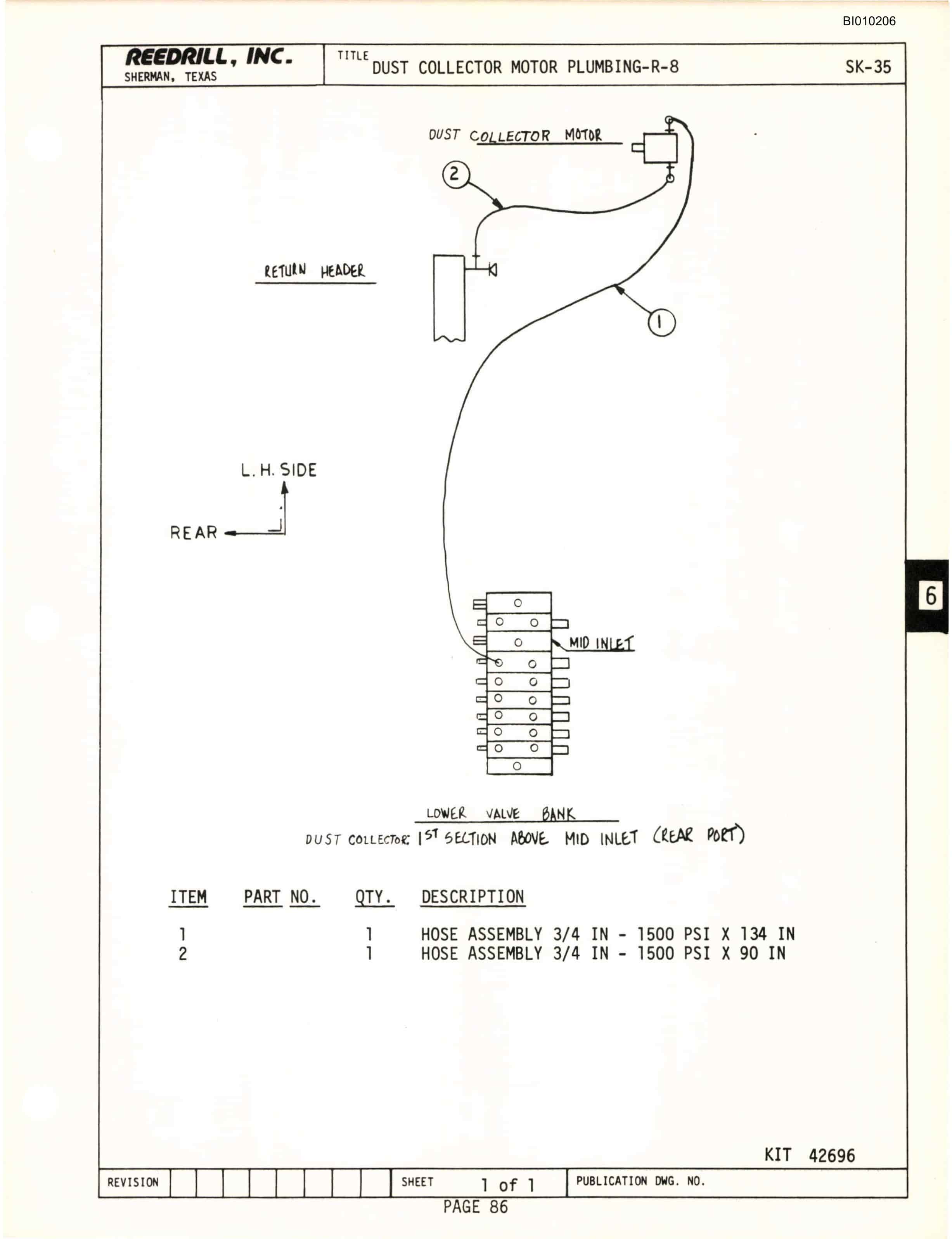 Bucyrus SK-35 High Pressure Parts Catalog BI010206-2