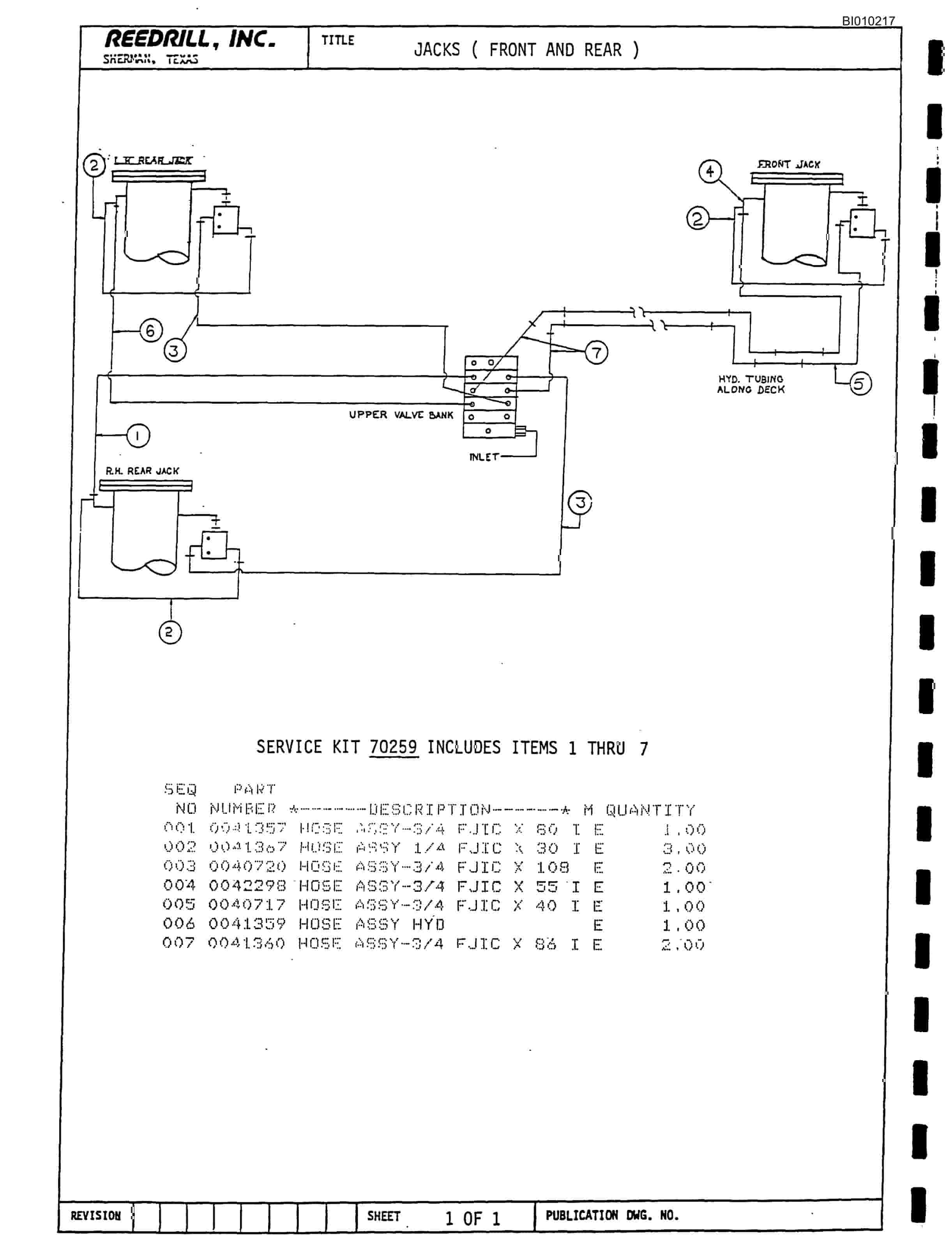 Bucyrus SK-35 High Pressure Parts Catalog BI010217-5