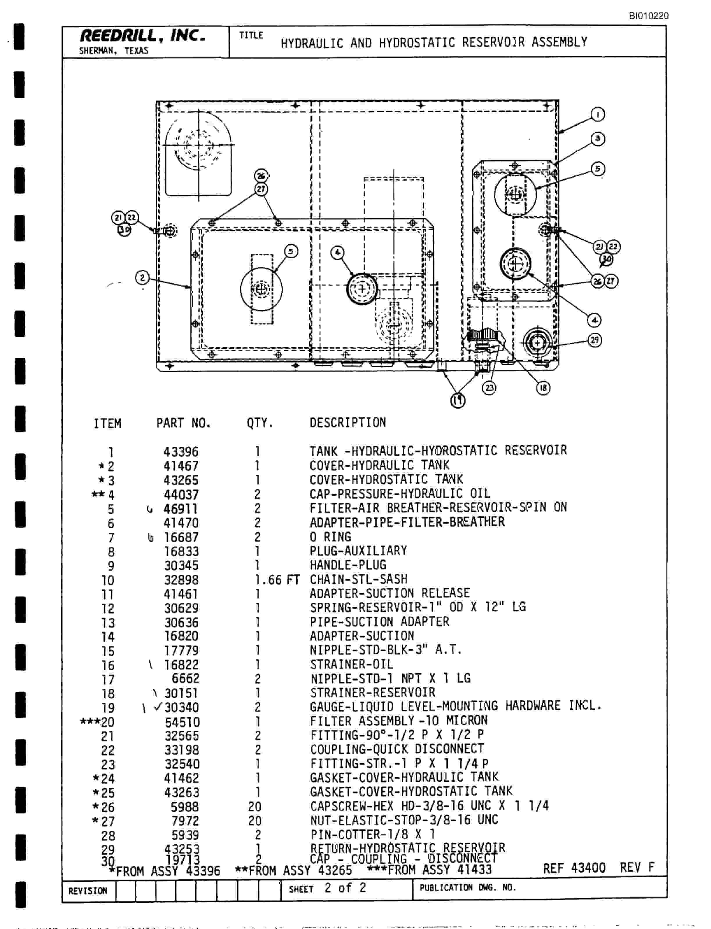 Bucyrus SK-35 Parts Catalog BI010220-5