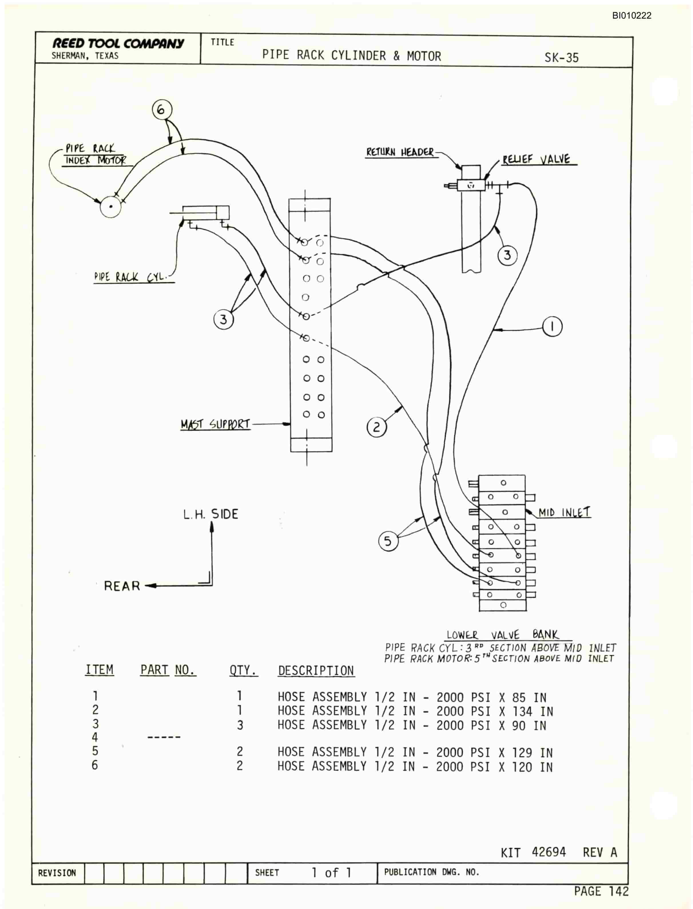 Bucyrus SK-35 Parts Catalog BI010222-4