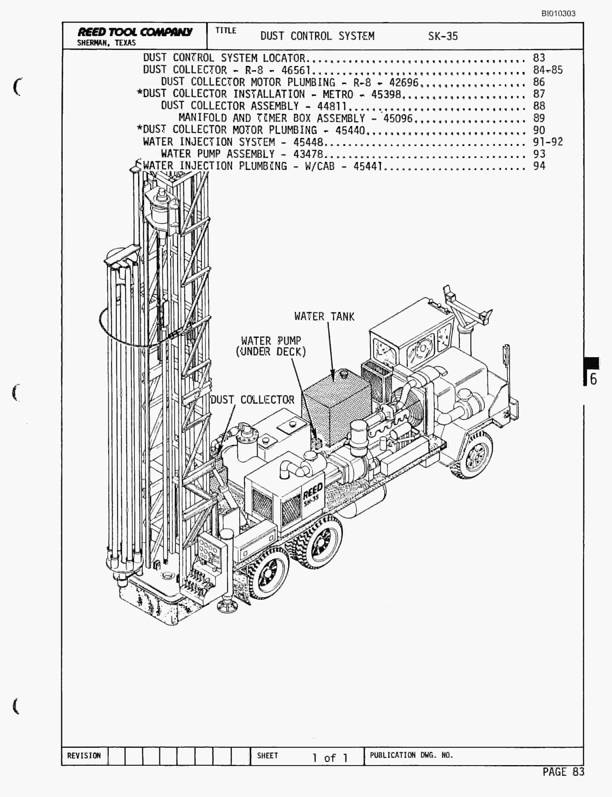 Bucyrus SK-35 Rotary Blasthole Drill Parts Catalog BI010303-2