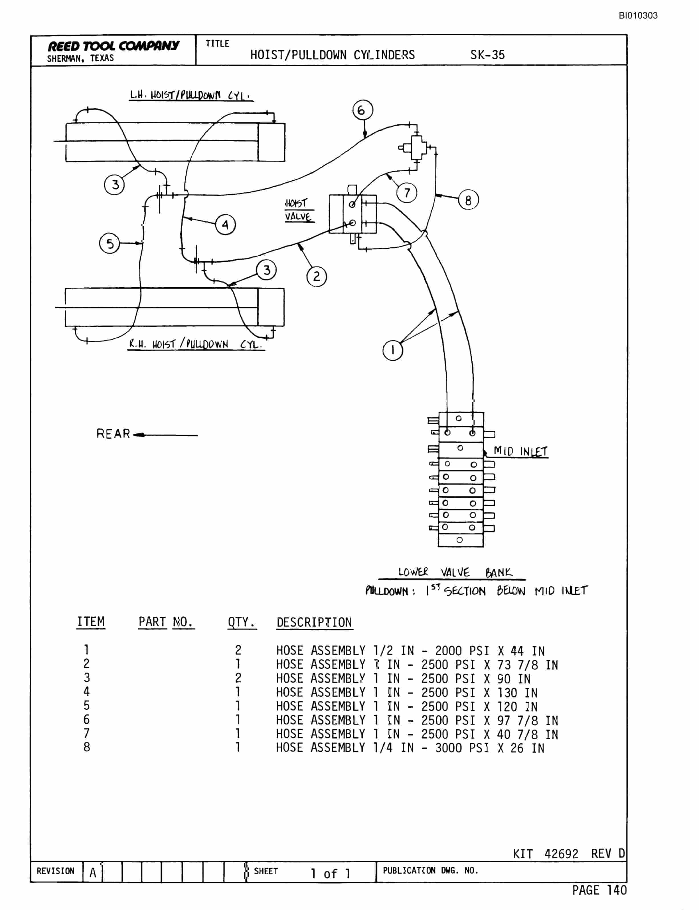 Bucyrus SK-35 Rotary Blasthole Drill Parts Catalog BI010303-4