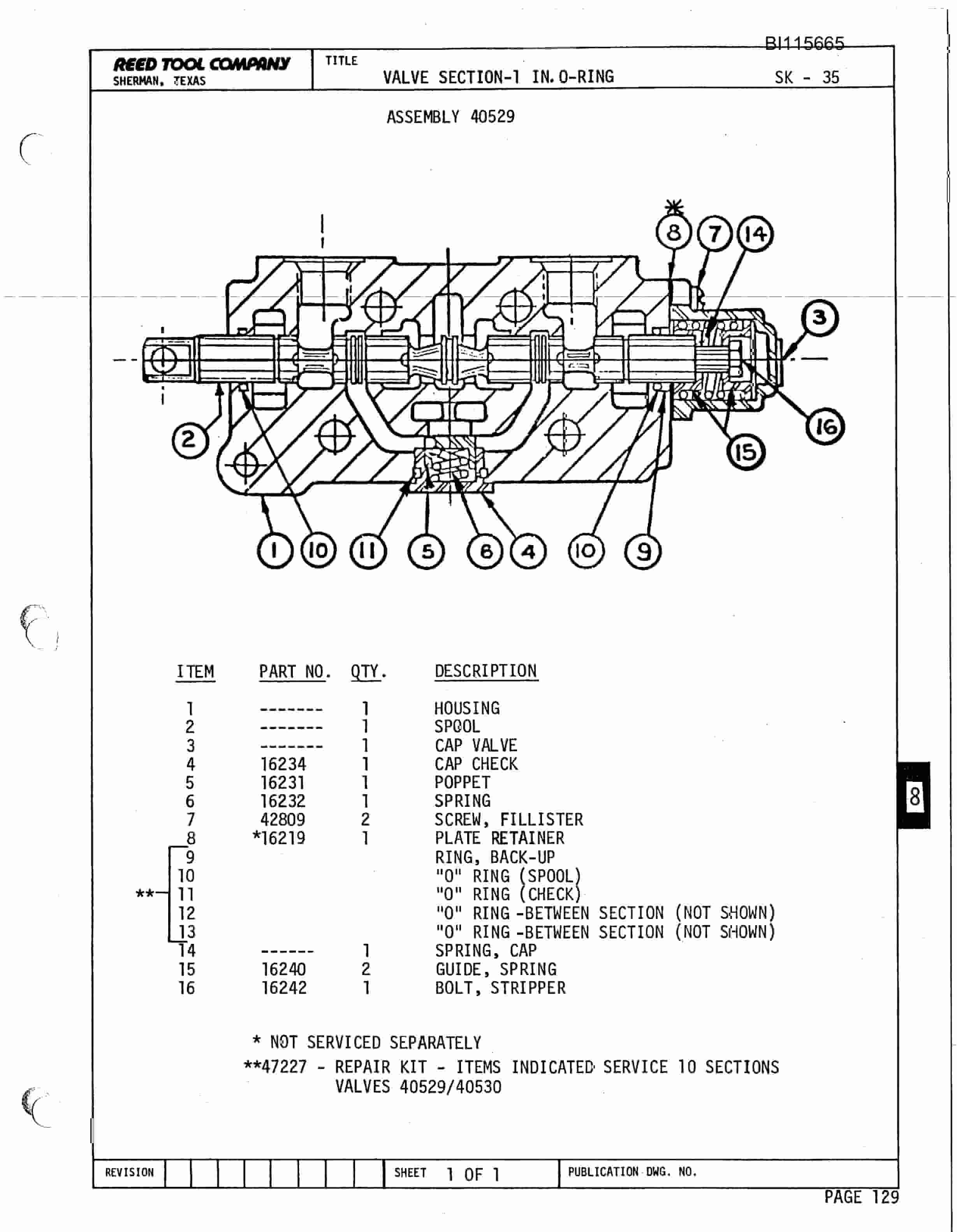 Bucyrus SK-35 Rotary Blasthole Drill Parts Catalog BI115665-3