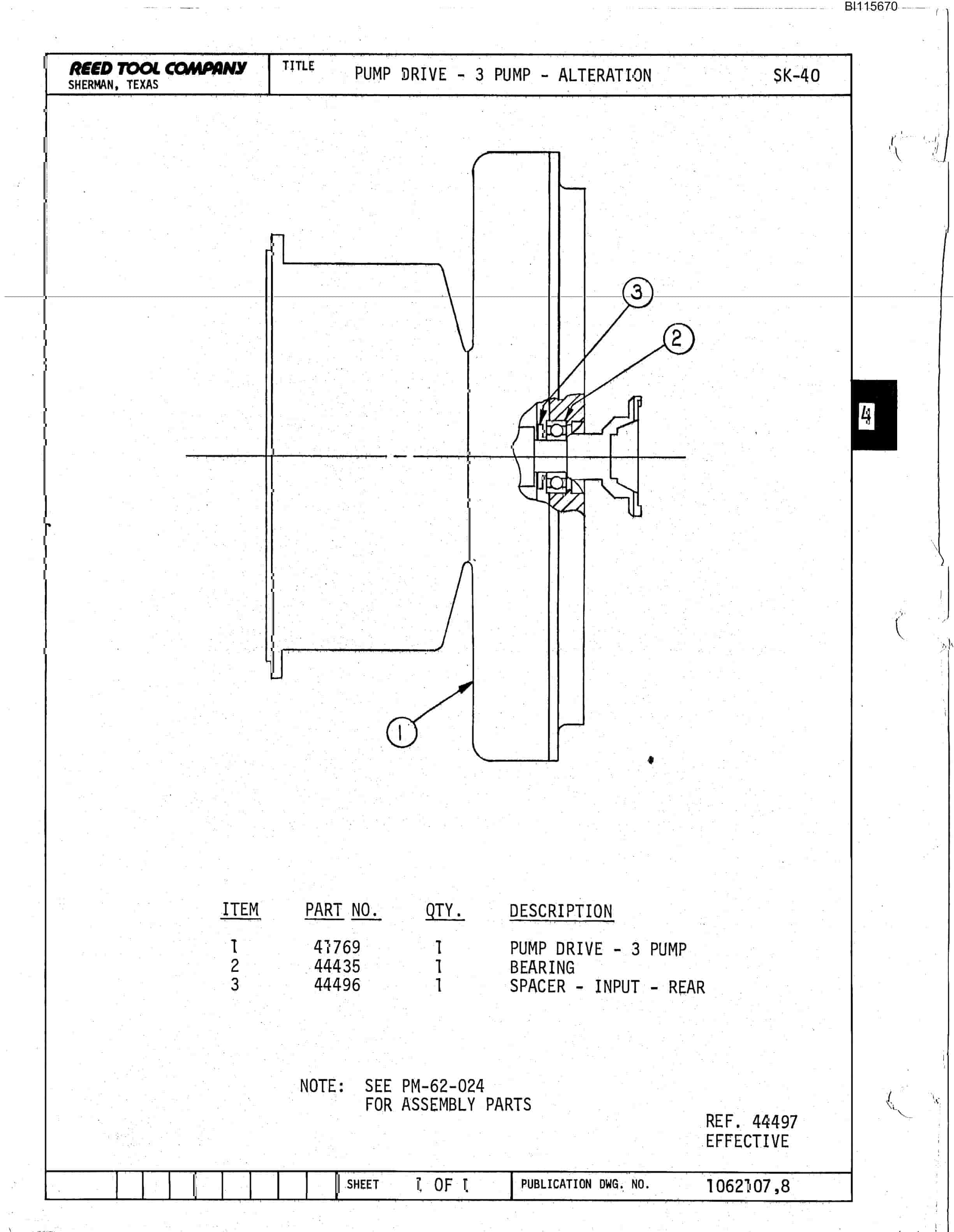 Bucyrus SK-40 Parts Catalog BI115670-3