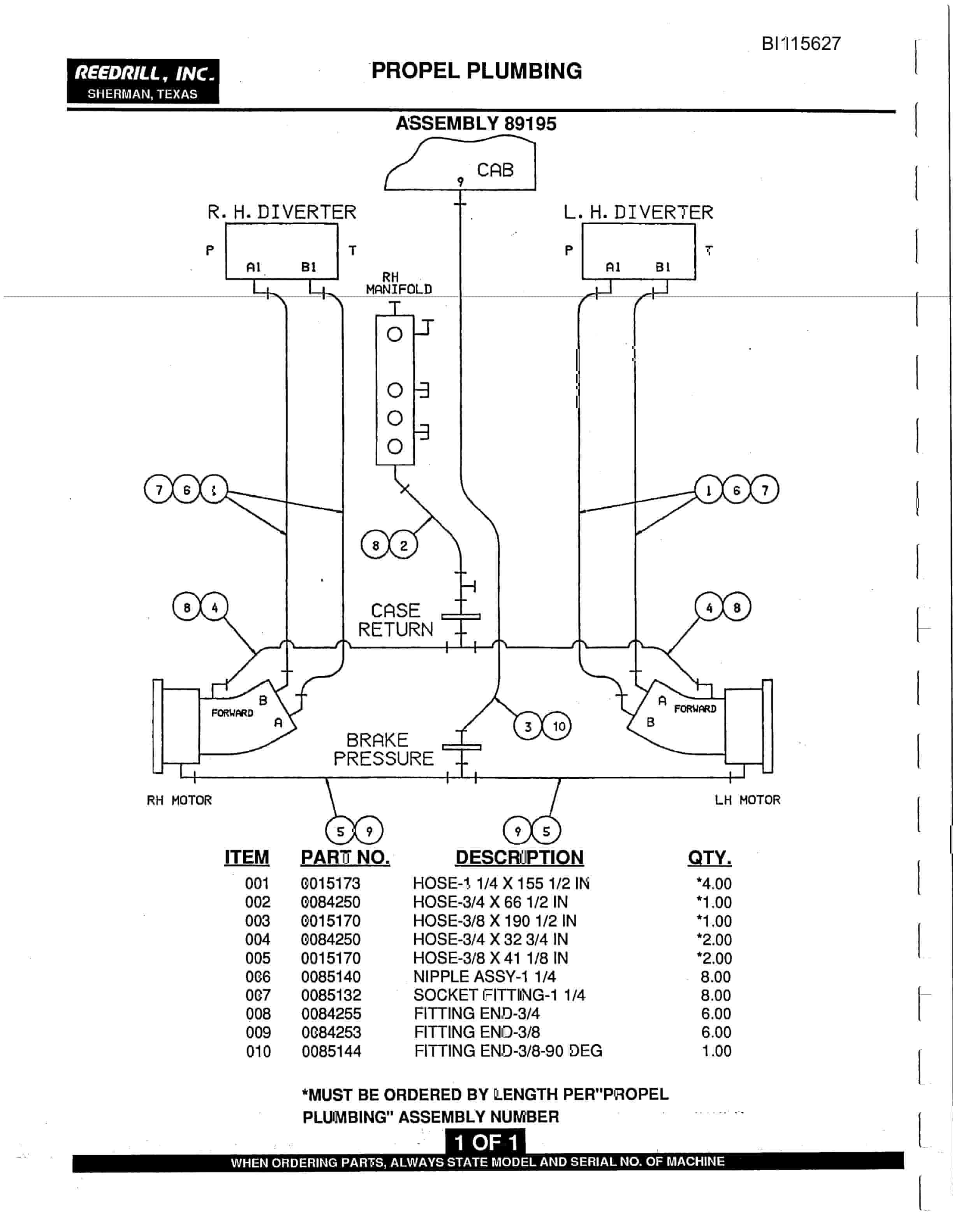 Bucyrus SK-50i Parts Catalog BI115627-3