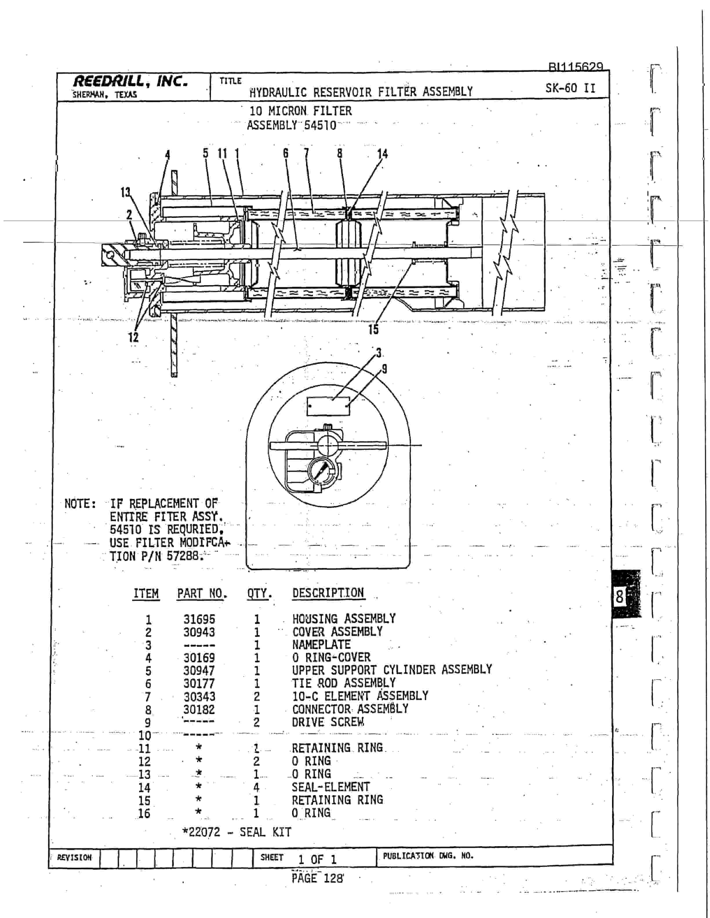 Bucyrus SK-50T Parts Catalog BI115629-4