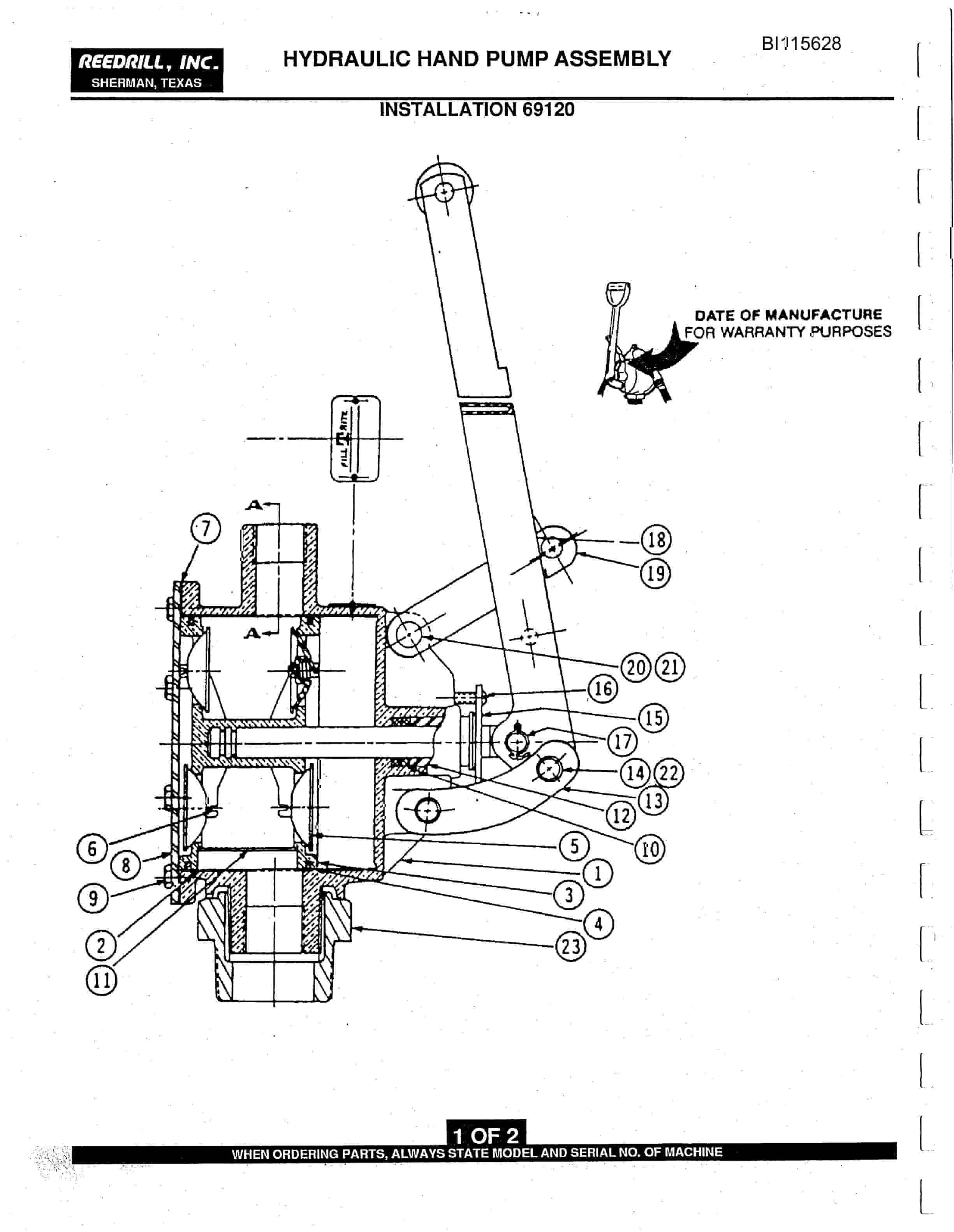 Bucyrus SK-55i Parts Catalog BI115628-4