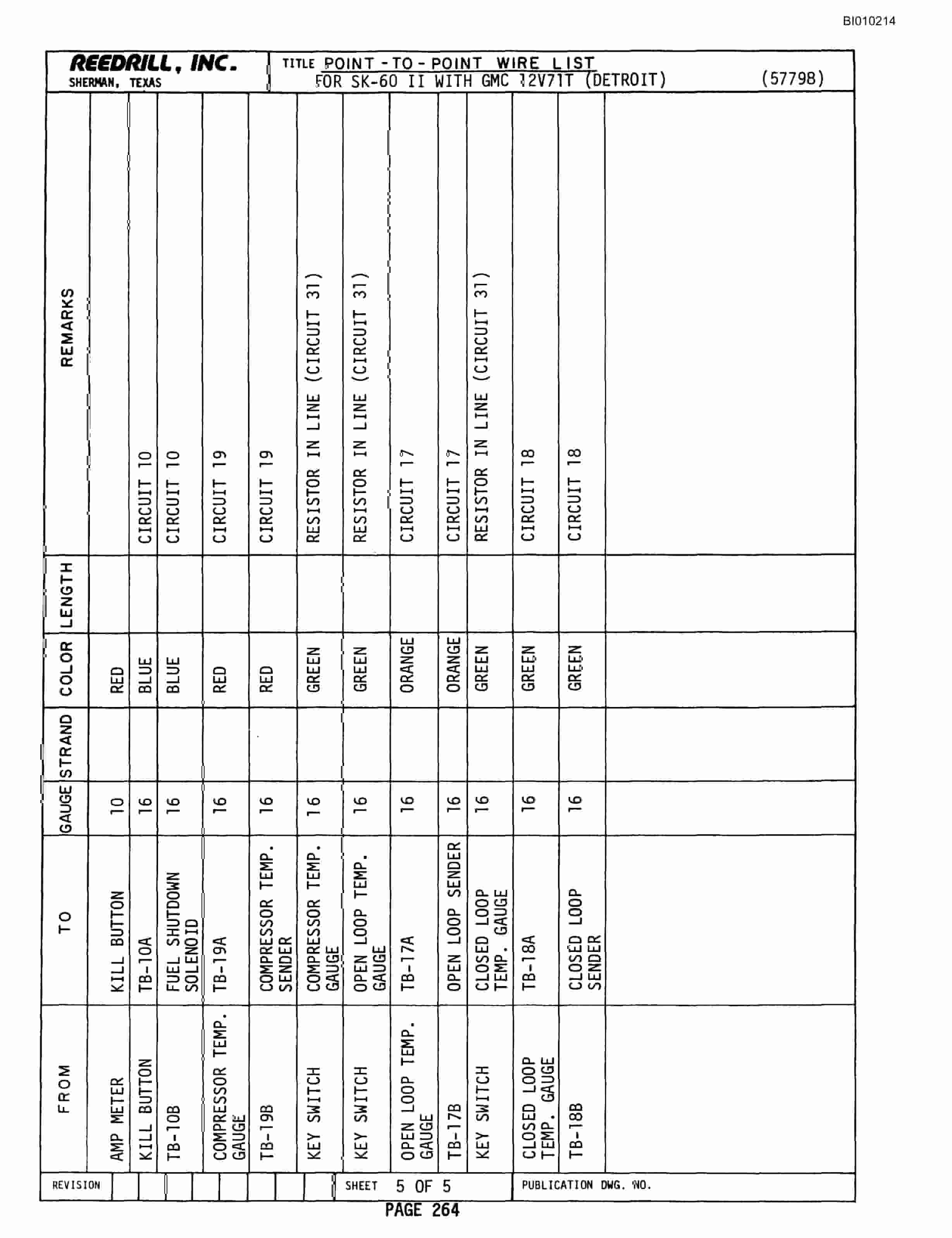 Bucyrus SK-60 II Parts Catalog BI010214-5