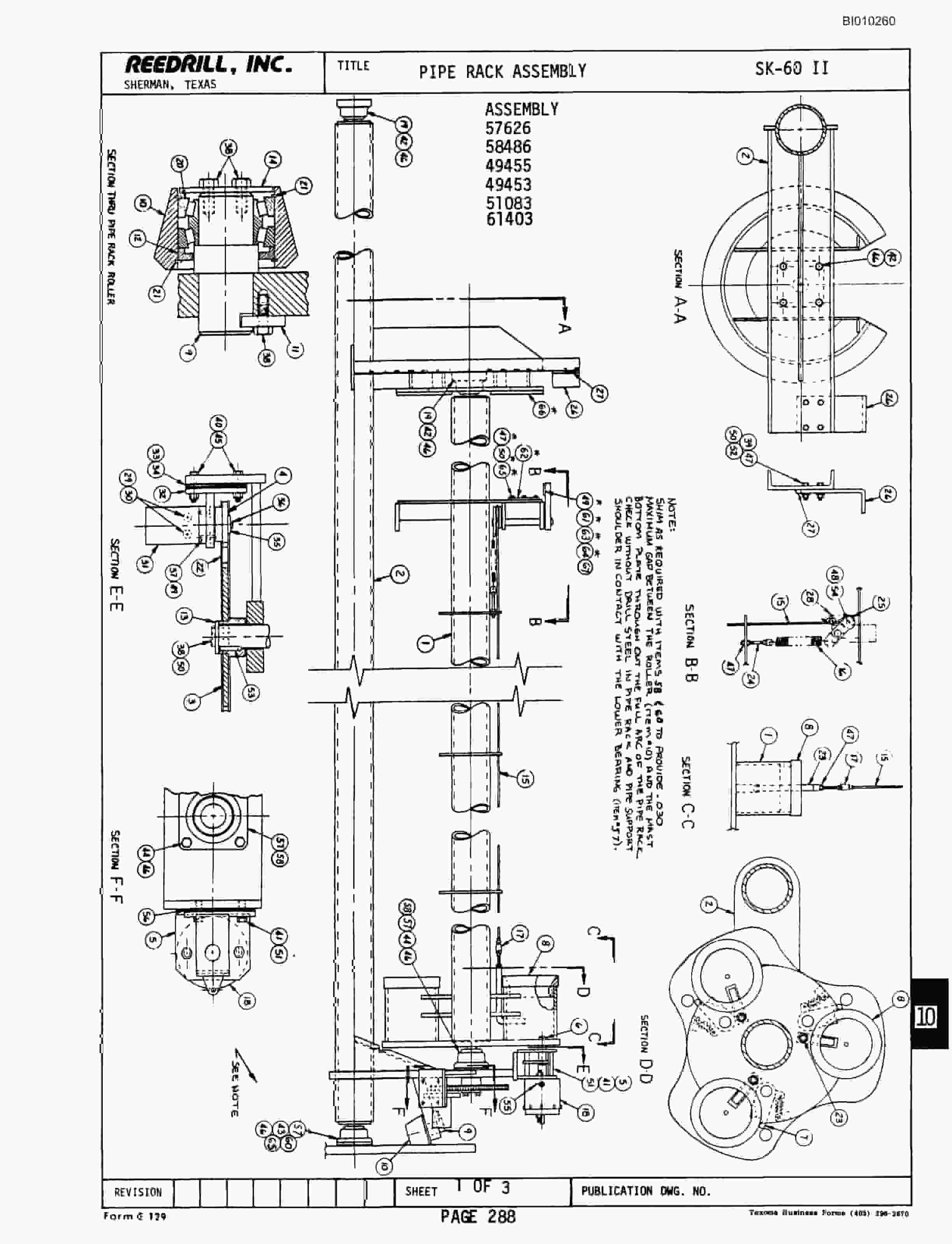 Bucyrus SK-60 II Parts Catalog BI010260-4