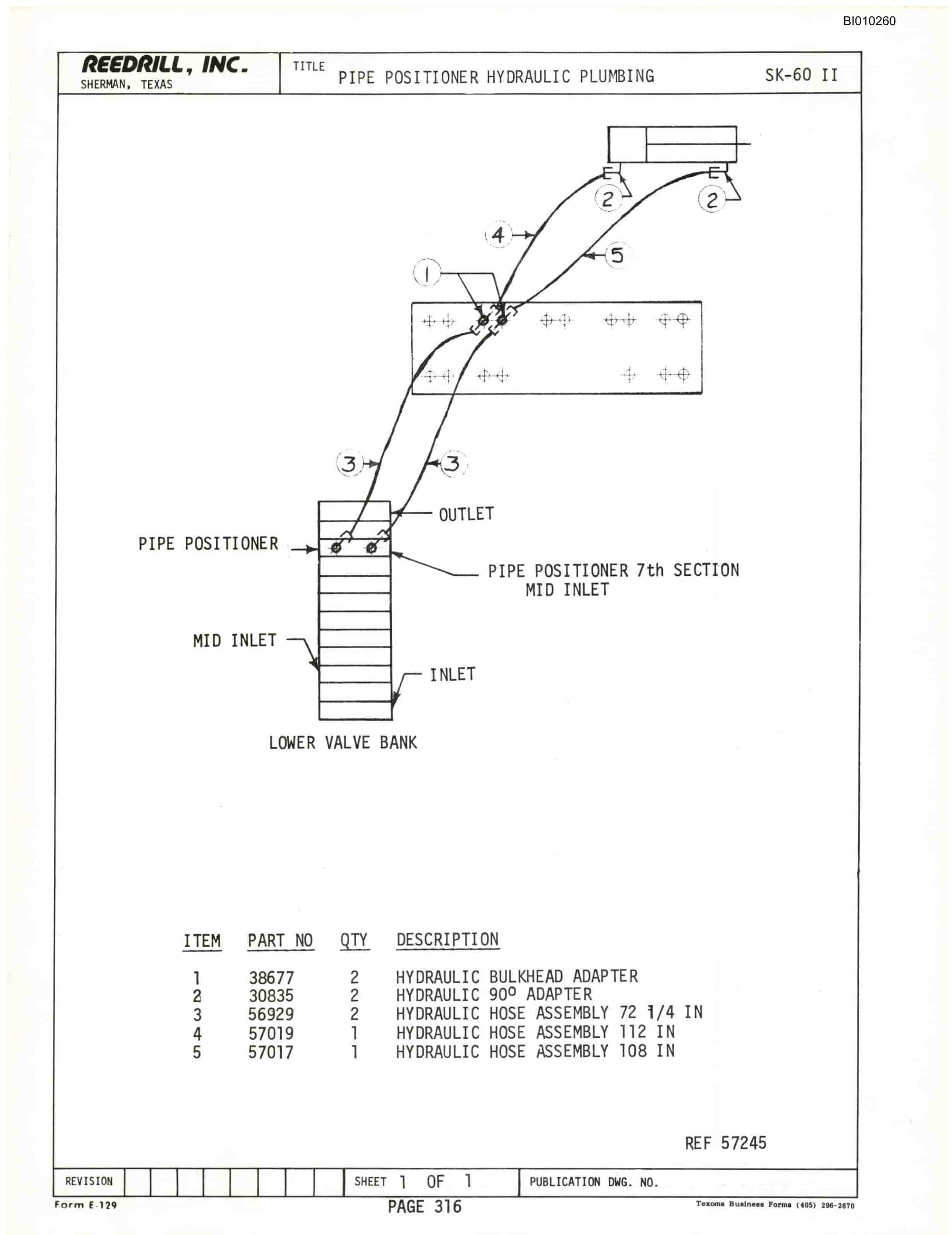 Bucyrus SK-60 II Parts Catalog BI010260-5