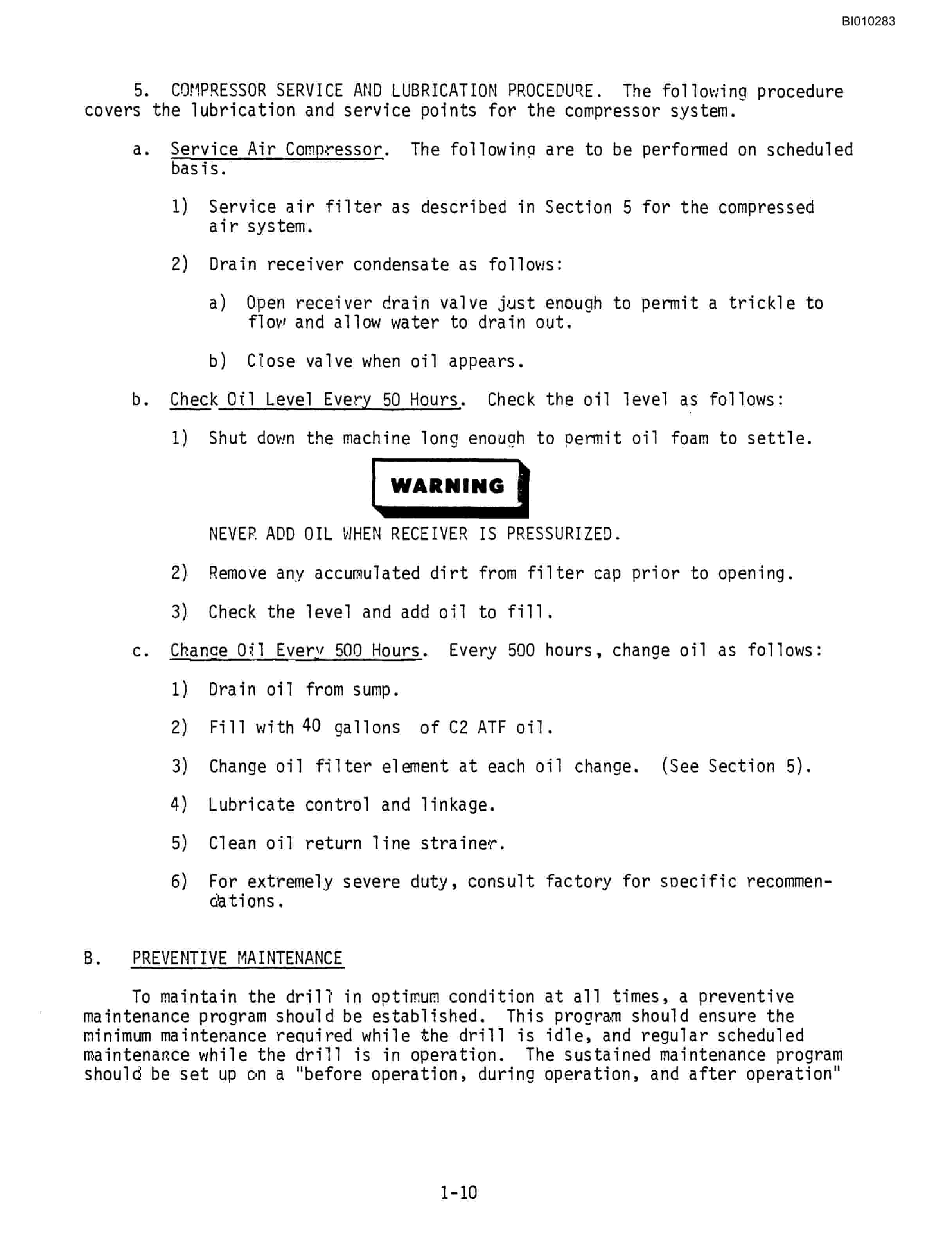 Bucyrus SK-60 Technical Manual BI010283-2