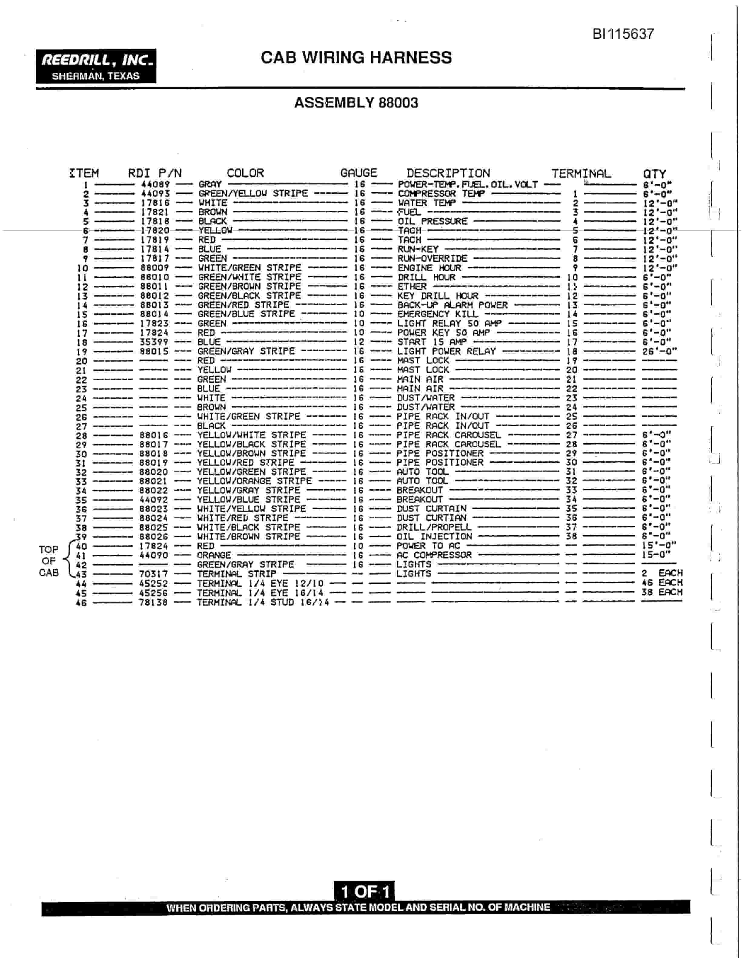Bucyrus SK-60i Parts Catalog BI115637-4