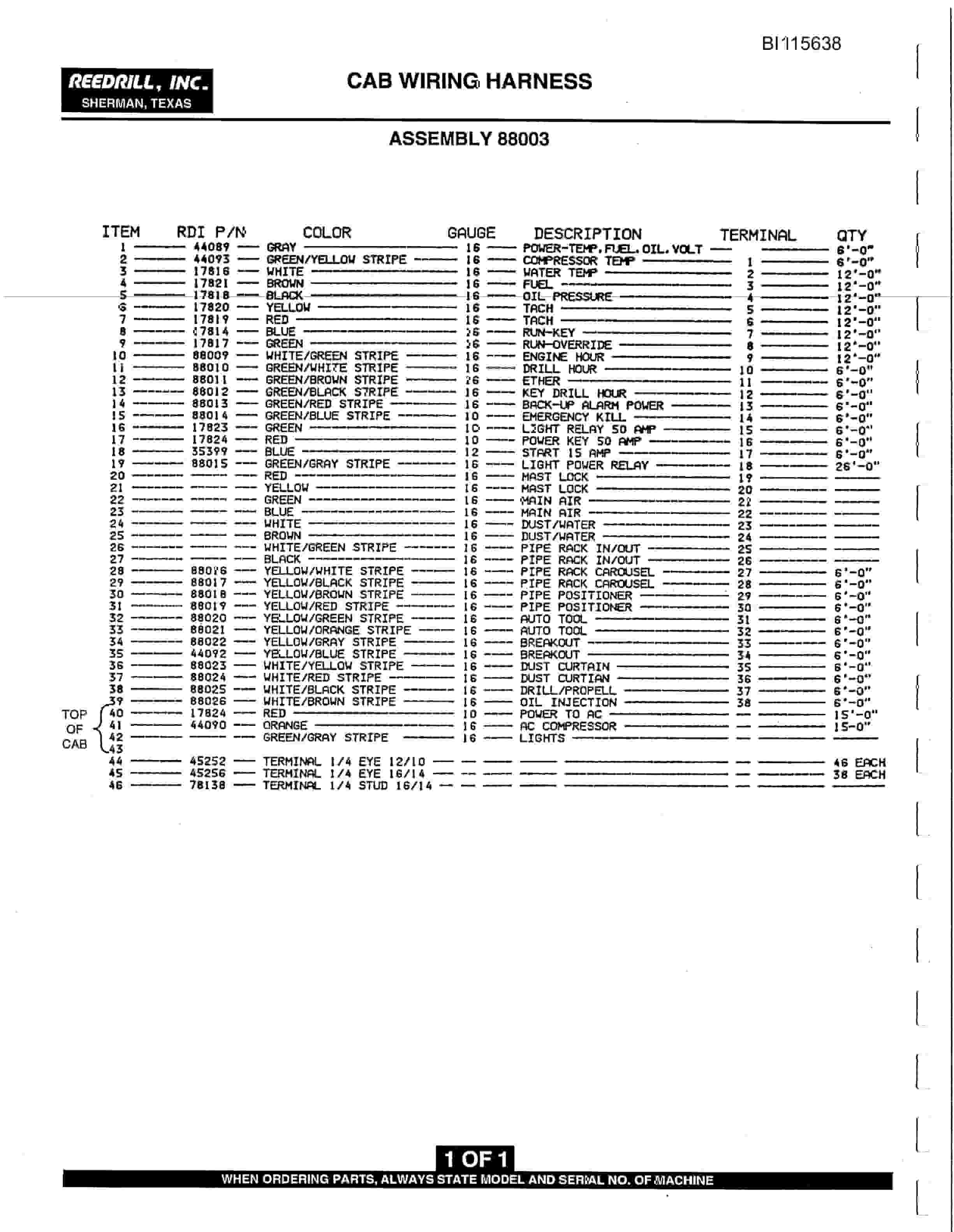 Bucyrus SK-60i Parts Catalog BI115638-4