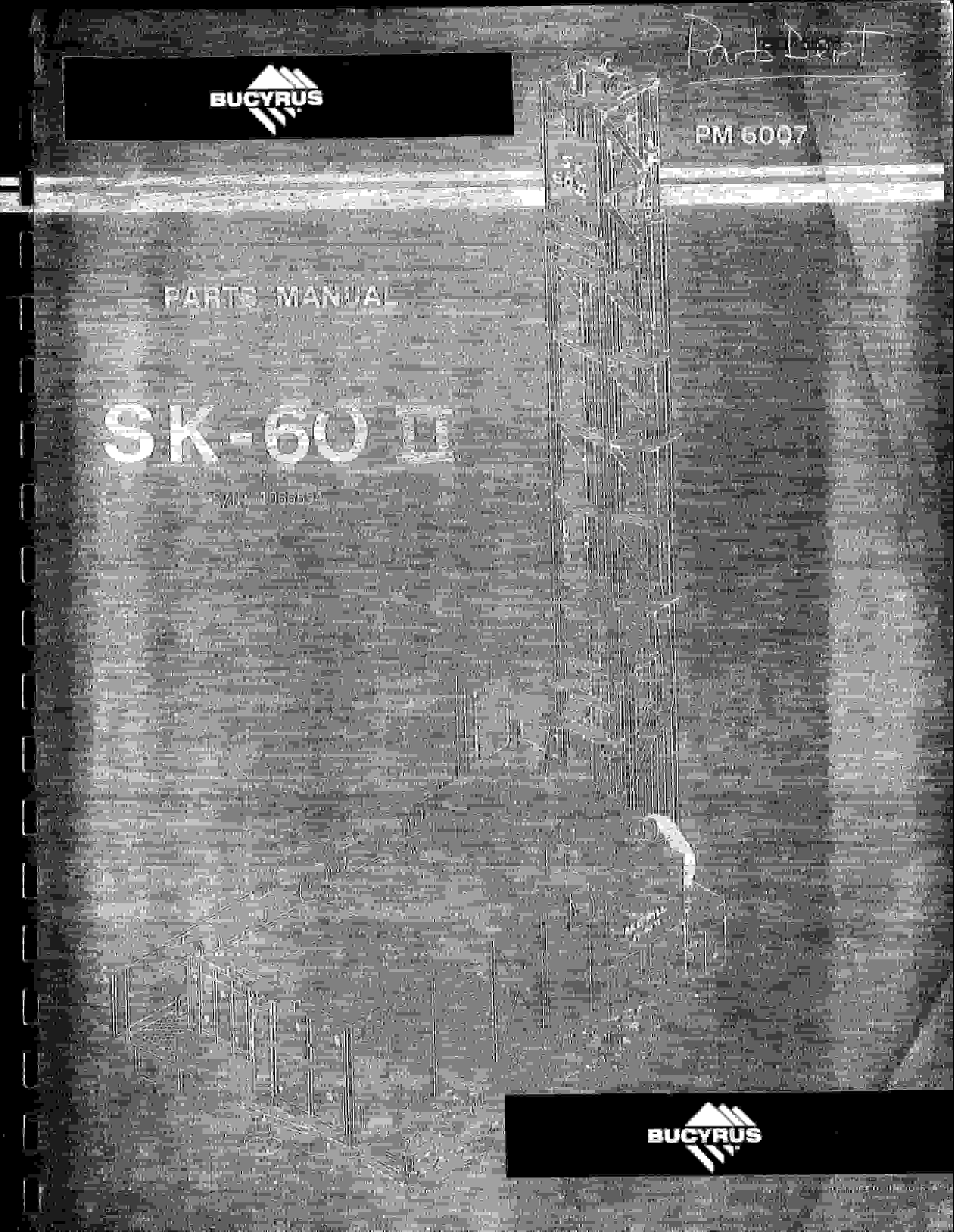 Bucyrus SK-60II Parts Manual BI115636