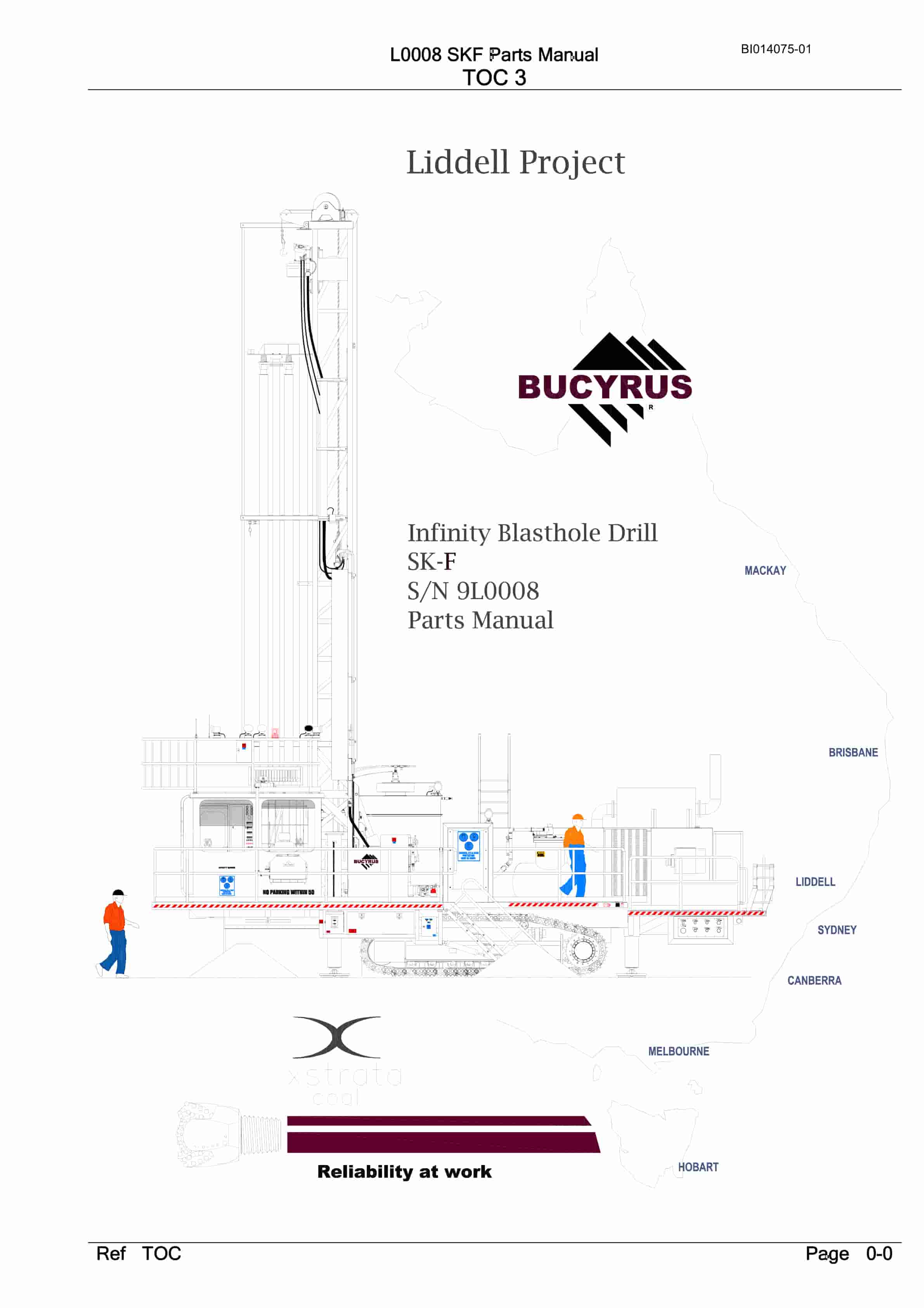 Bucyrus SK-F Infinity Blasthole Drill Parts Manual BI014075-01
