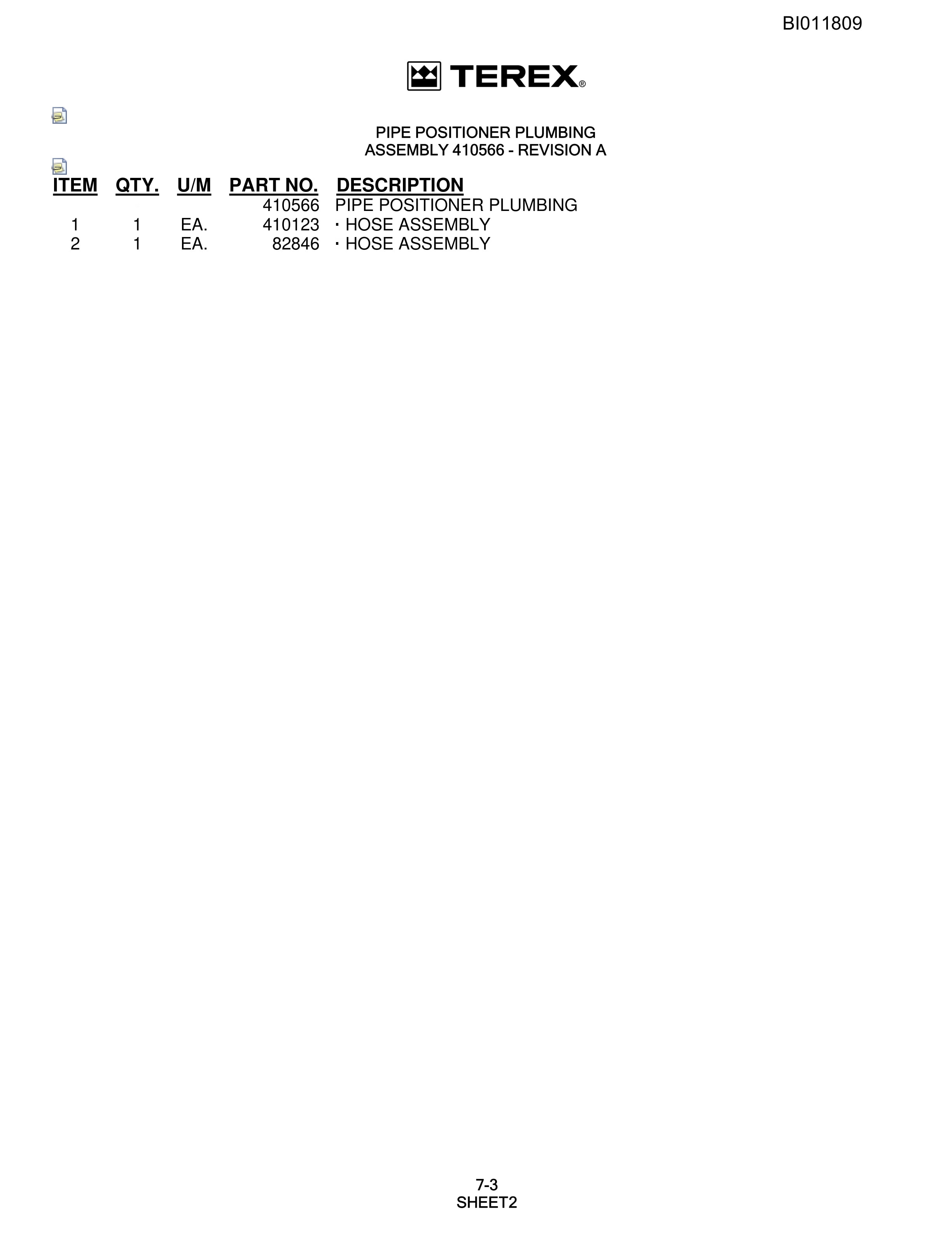 Bucyrus SKF-11 Rotary Blasthole Drill Parts Catalog BI011809-4