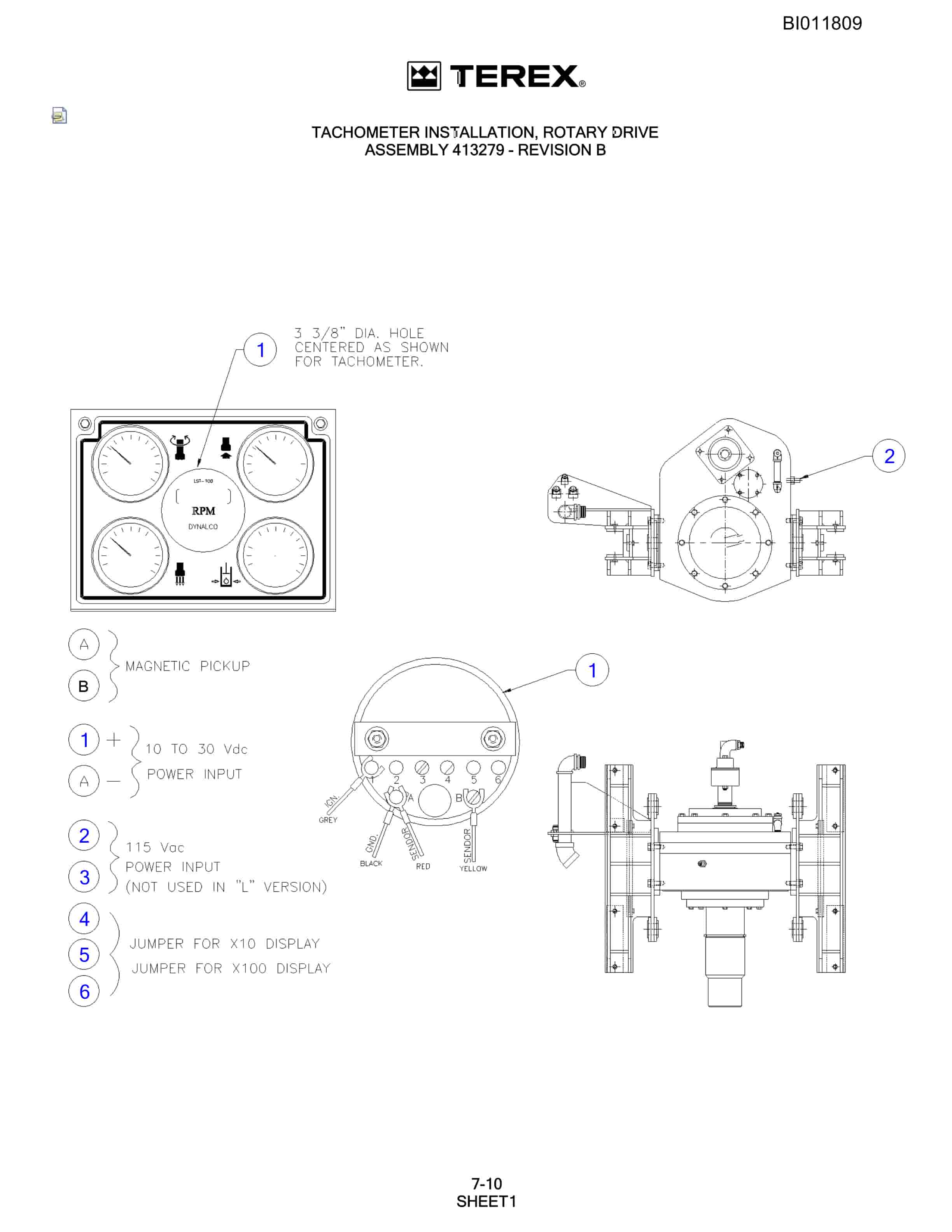 Bucyrus SKF-11 Rotary Blasthole Drill Parts Catalog BI011809-5