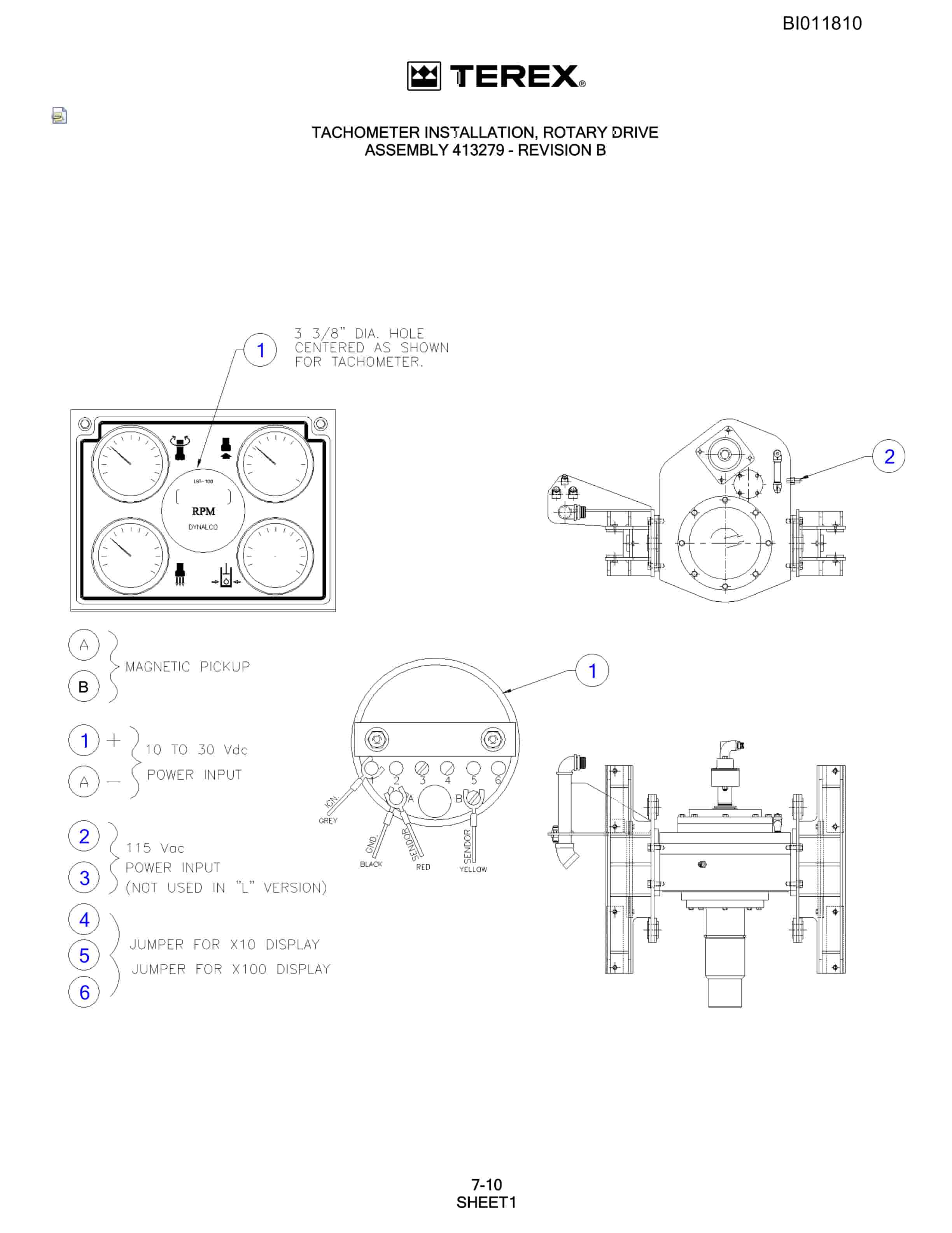 Bucyrus SKF-11 Rotary Blasthole Drill Parts Catalog BI011810-5