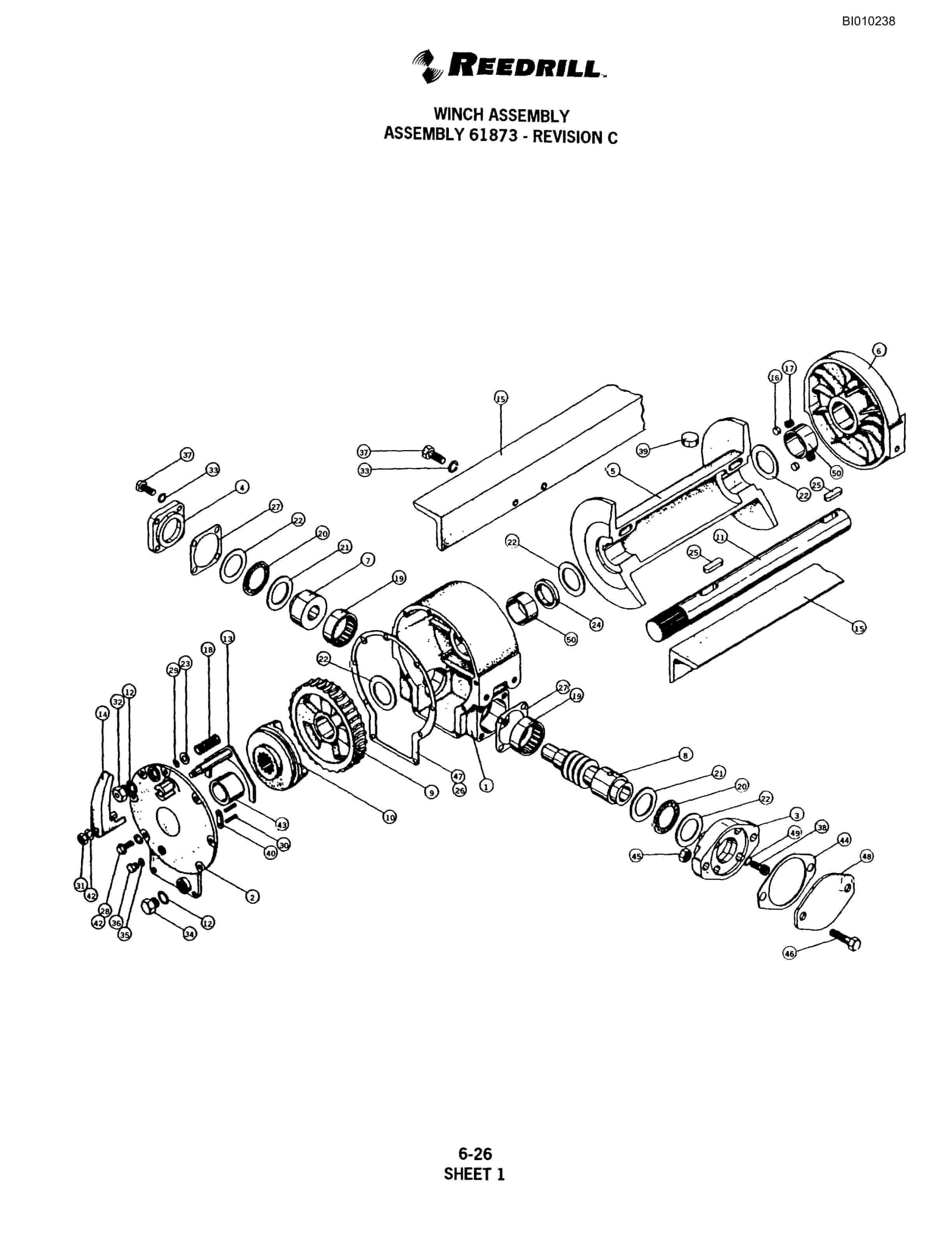 Bucyrus SKF Infinity Blasthole Drill Parts Catalog BI010238-3