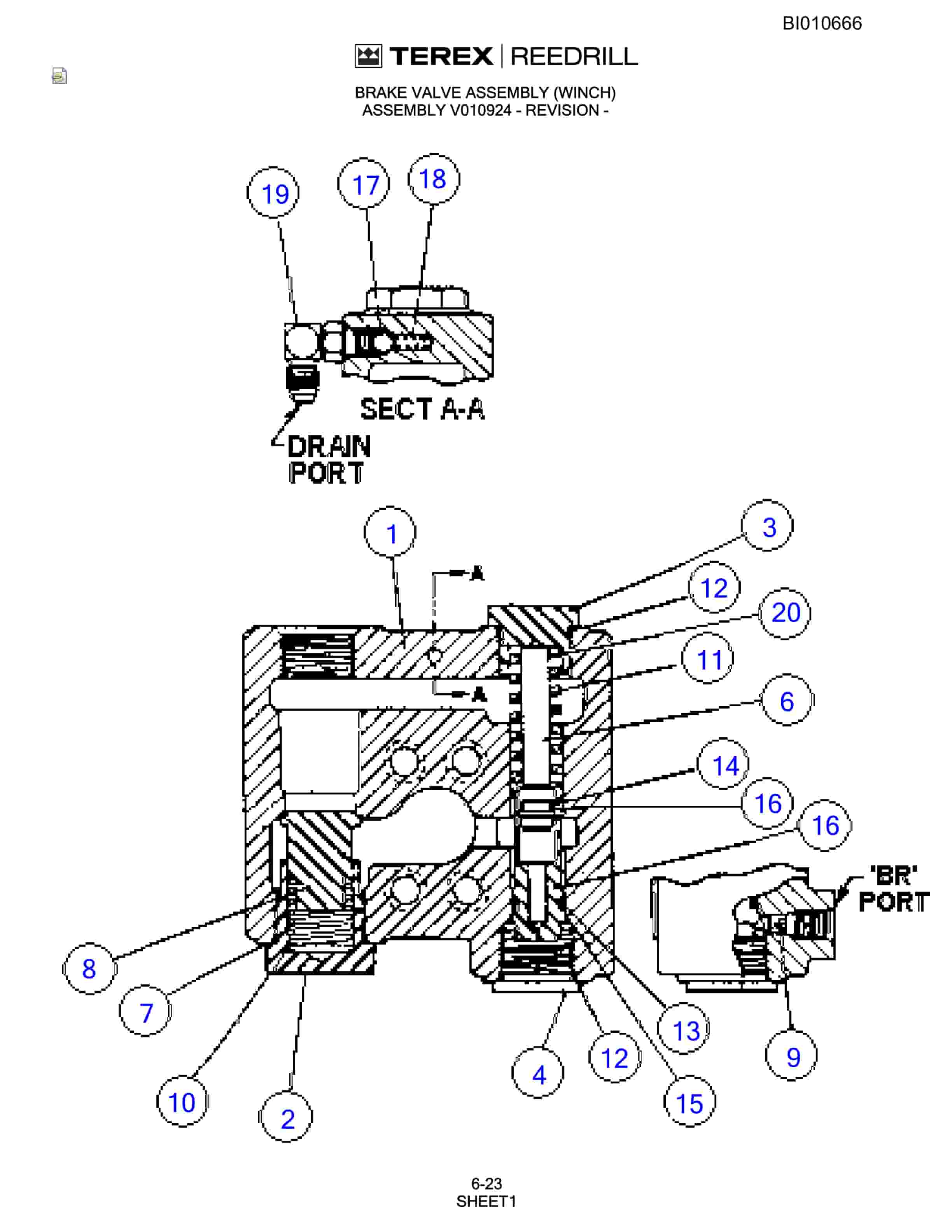 Bucyrus SKF Infinity Blasthole Drill Parts Catalog BI010666-3