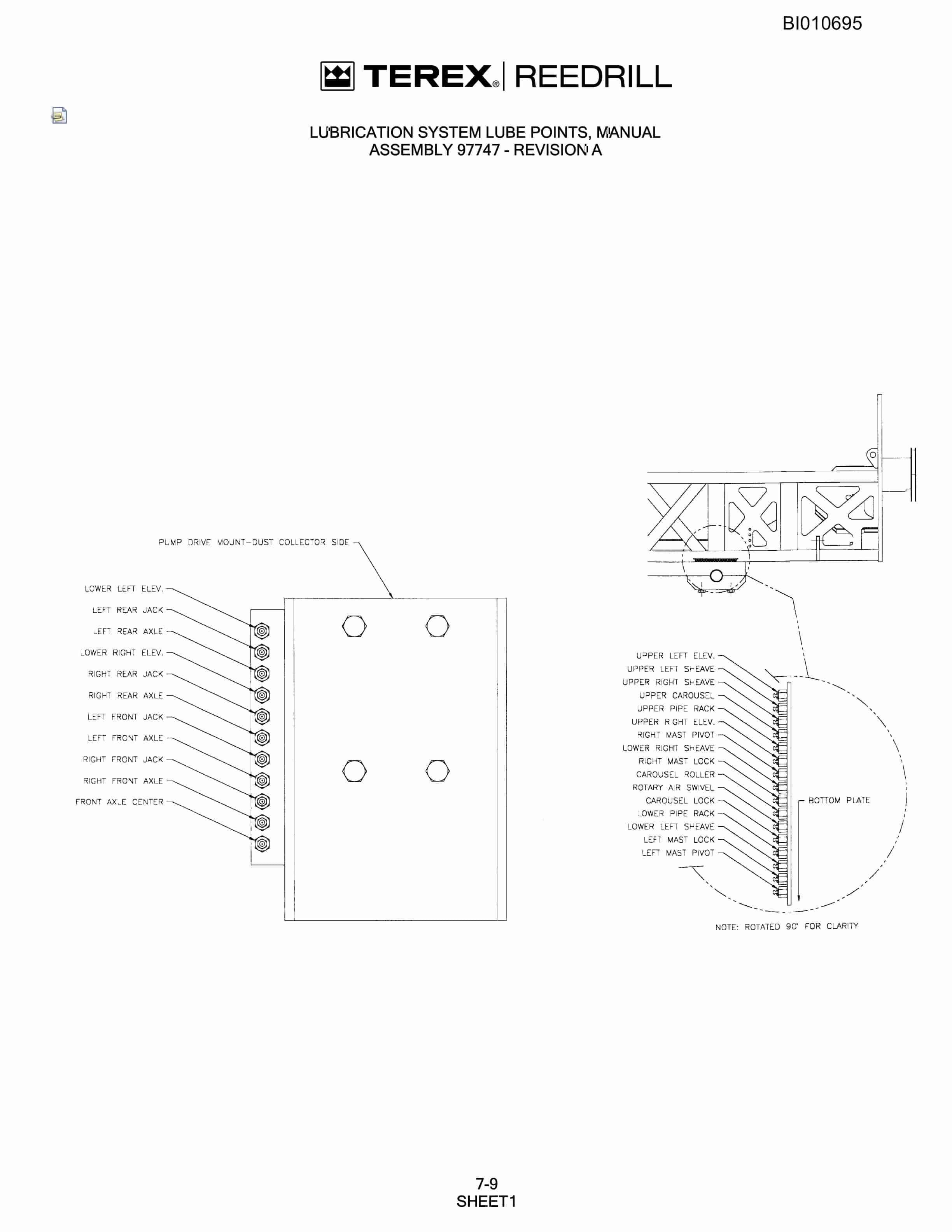 Bucyrus SKF Infinity Blasthole Drill Parts Catalog BI010695-4