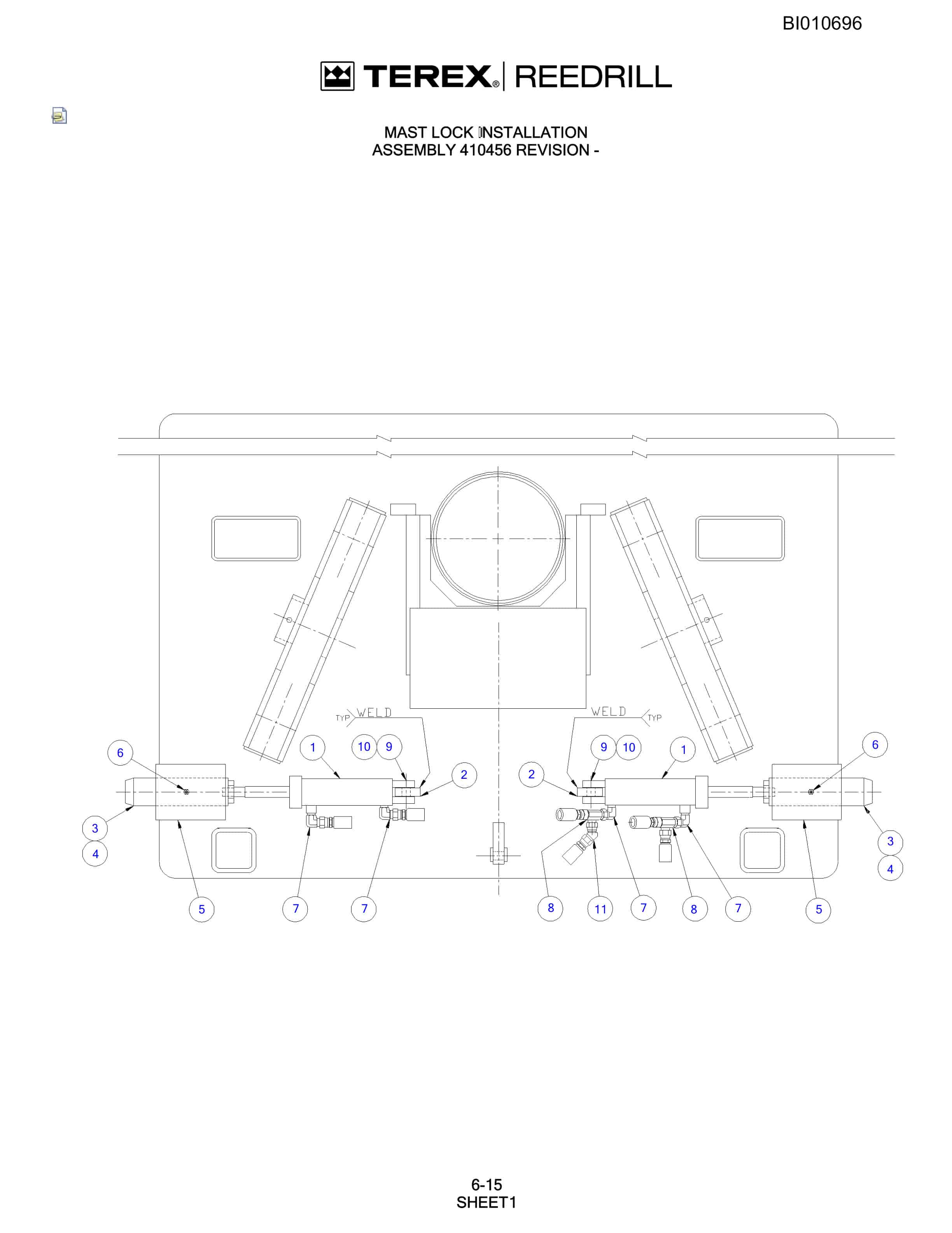 Bucyrus SKF Infinity Blasthole Drill Parts Catalog BI010696-3