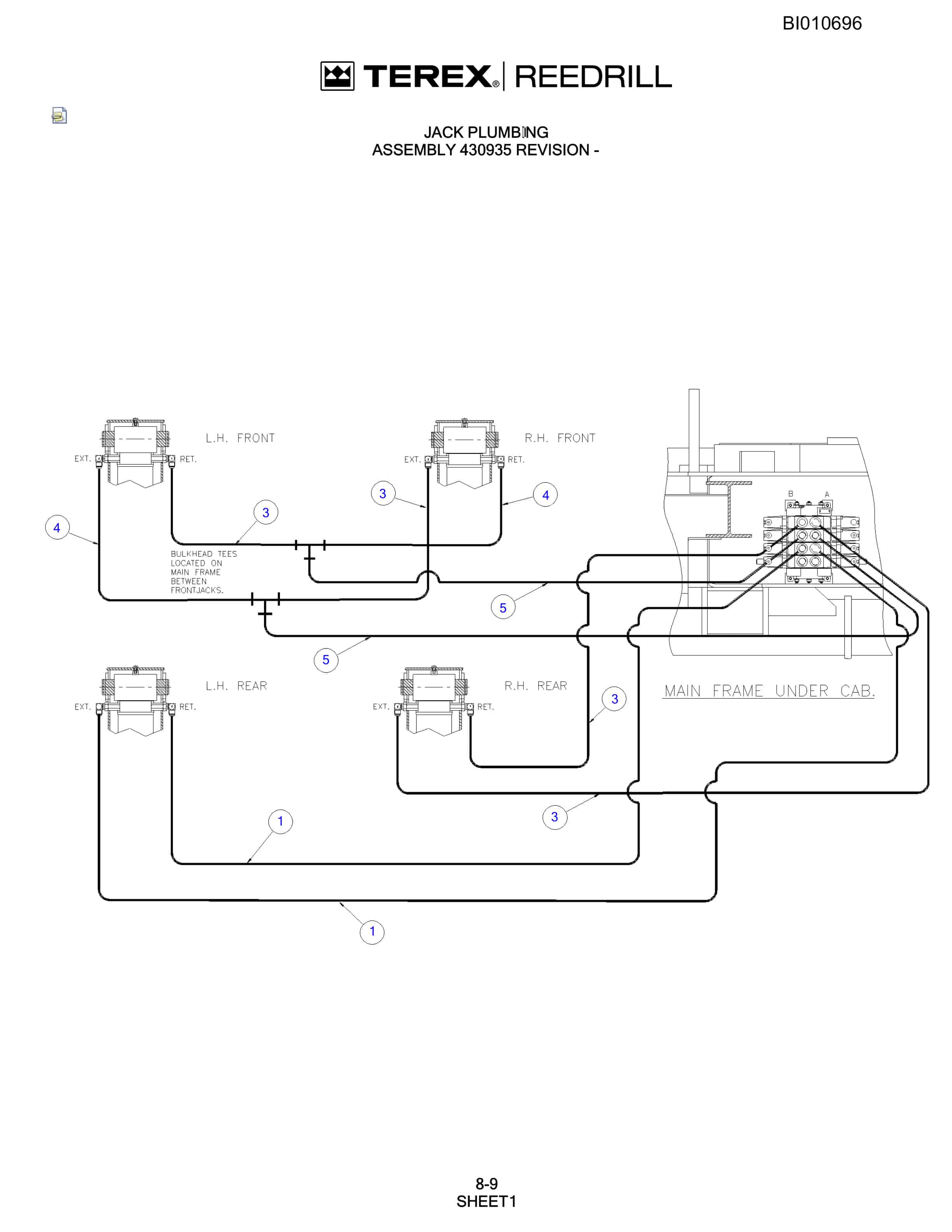 Bucyrus SKF Infinity Blasthole Drill Parts Catalog BI010696-5