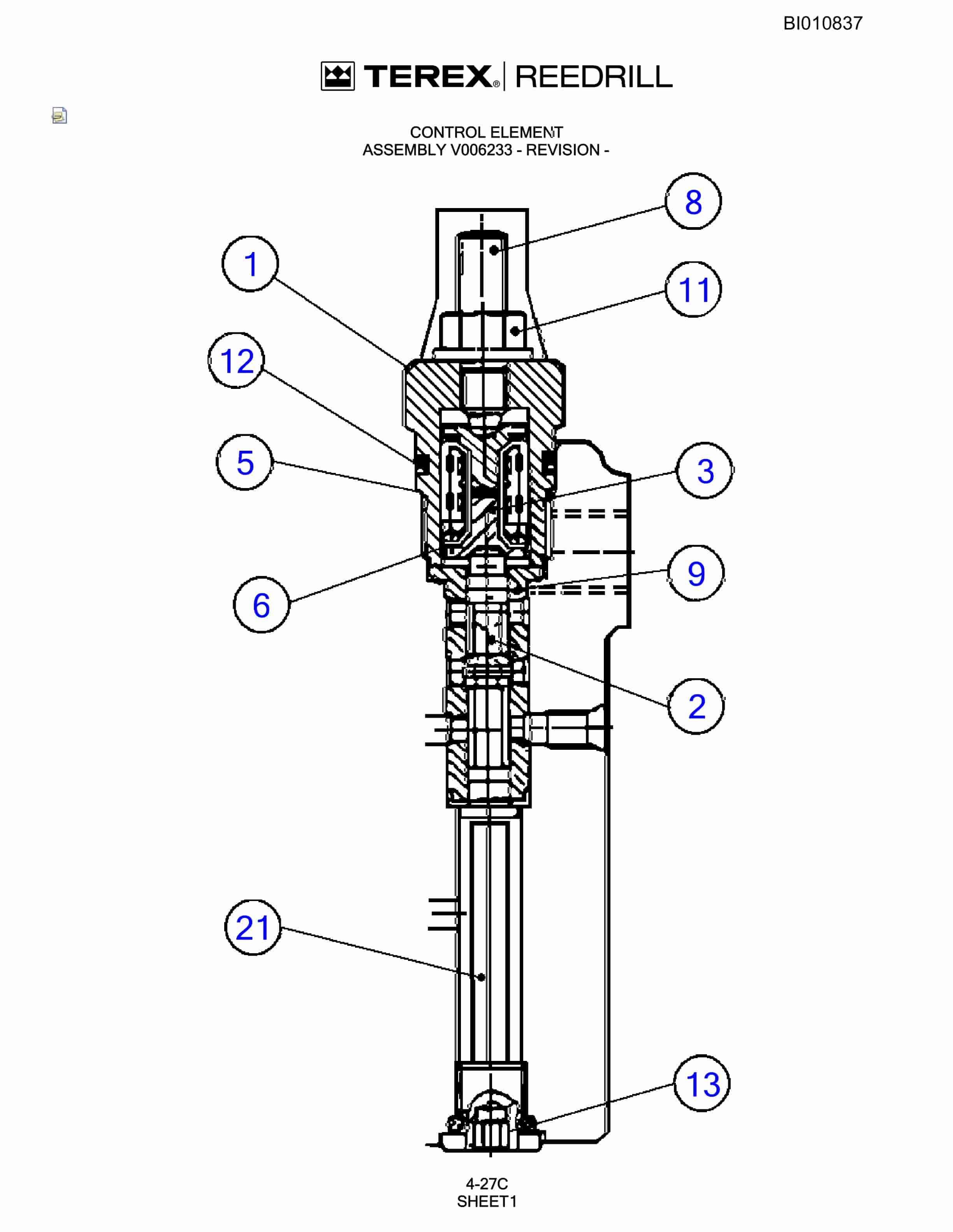 Bucyrus SKF Infinity Blasthole Drill Parts Catalog BI010837-2