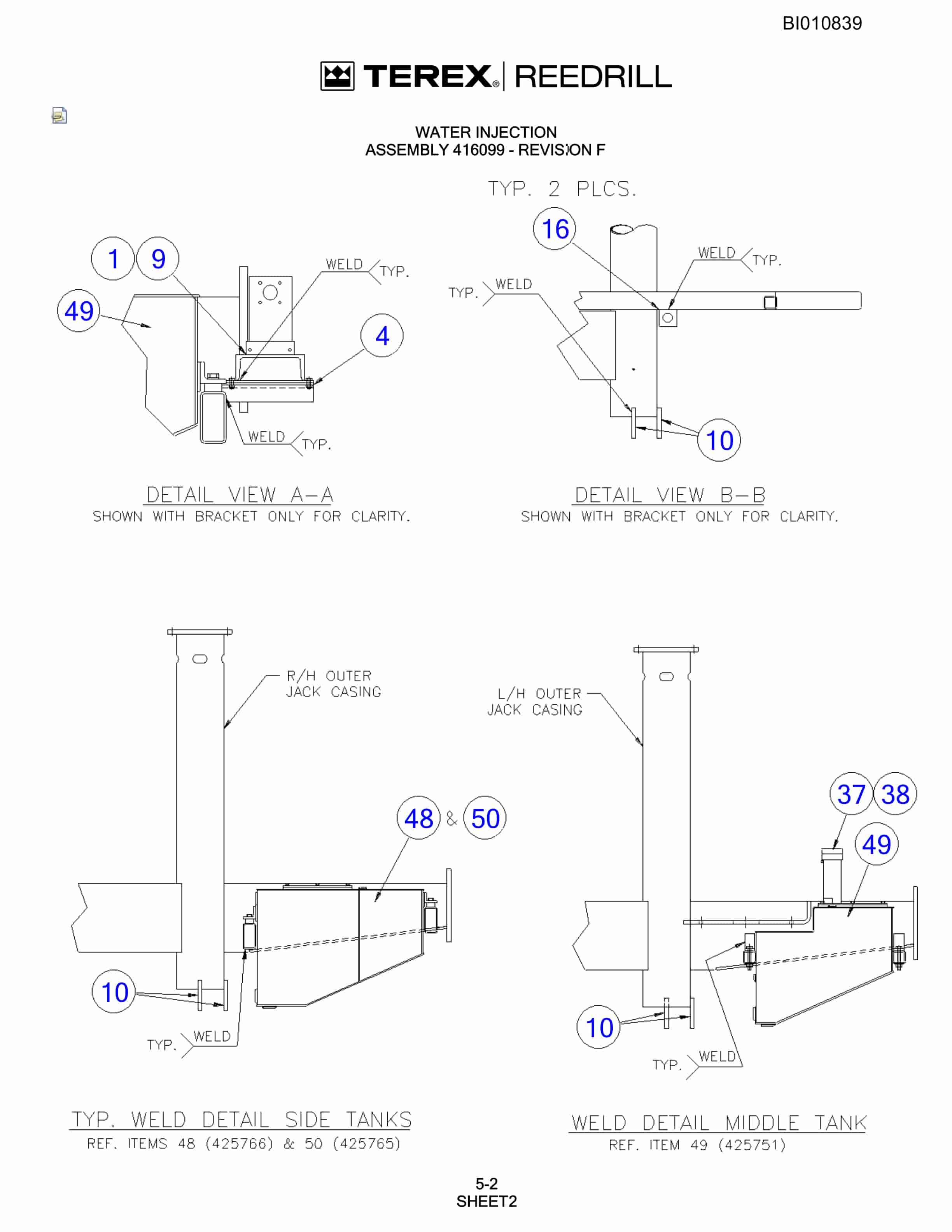 Bucyrus SKF Infinity Blasthole Drill Parts Catalog BI010839-2