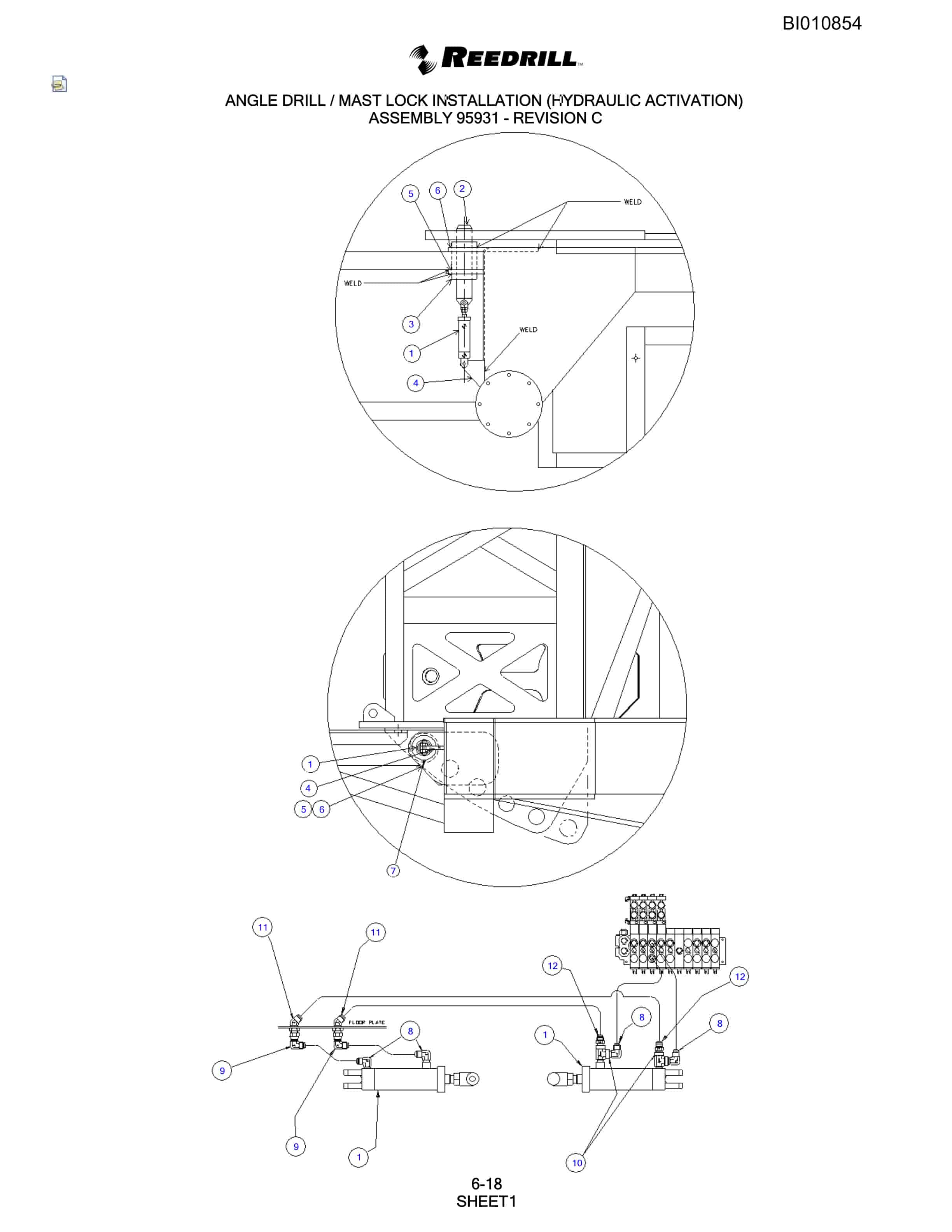Bucyrus SKF Infinity Blasthole Drill Parts Catalog BI010854-5