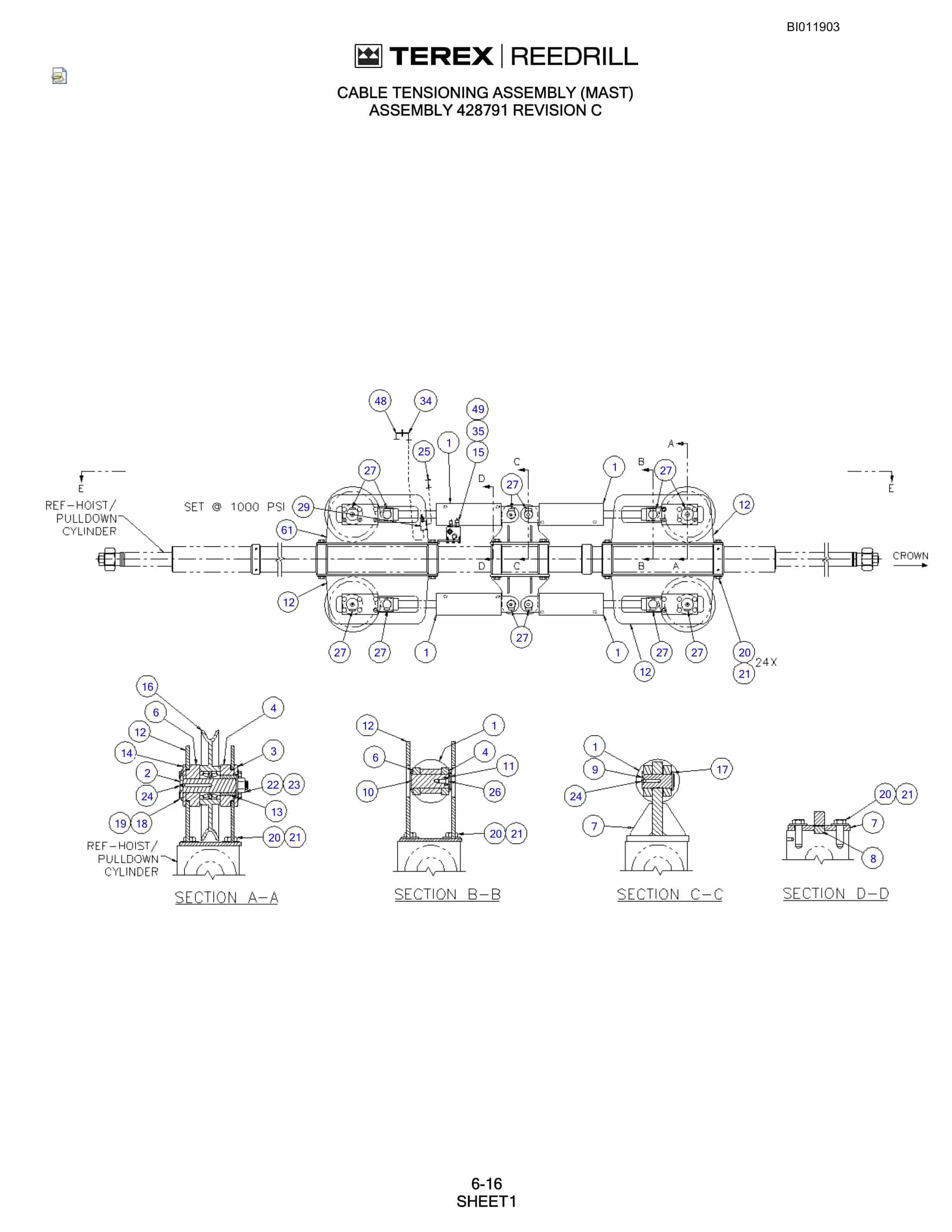 Bucyrus SKF Infinity Blasthole Drill Technical Manual BI011903-4
