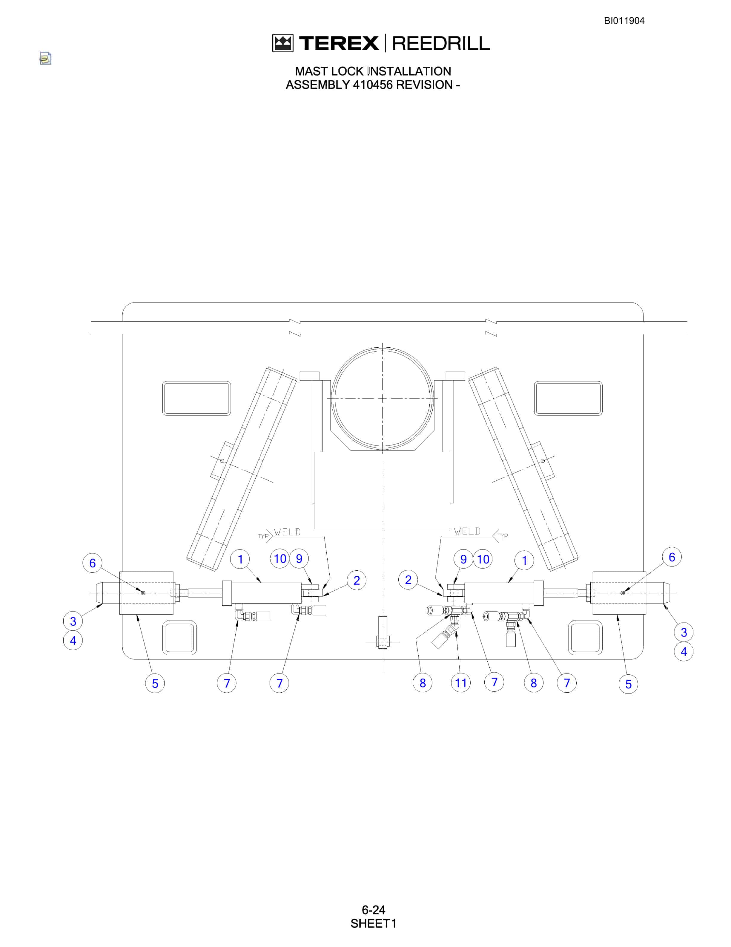 Bucyrus SKF Infinity Blasthole Drill Technical Manual BI011904-3
