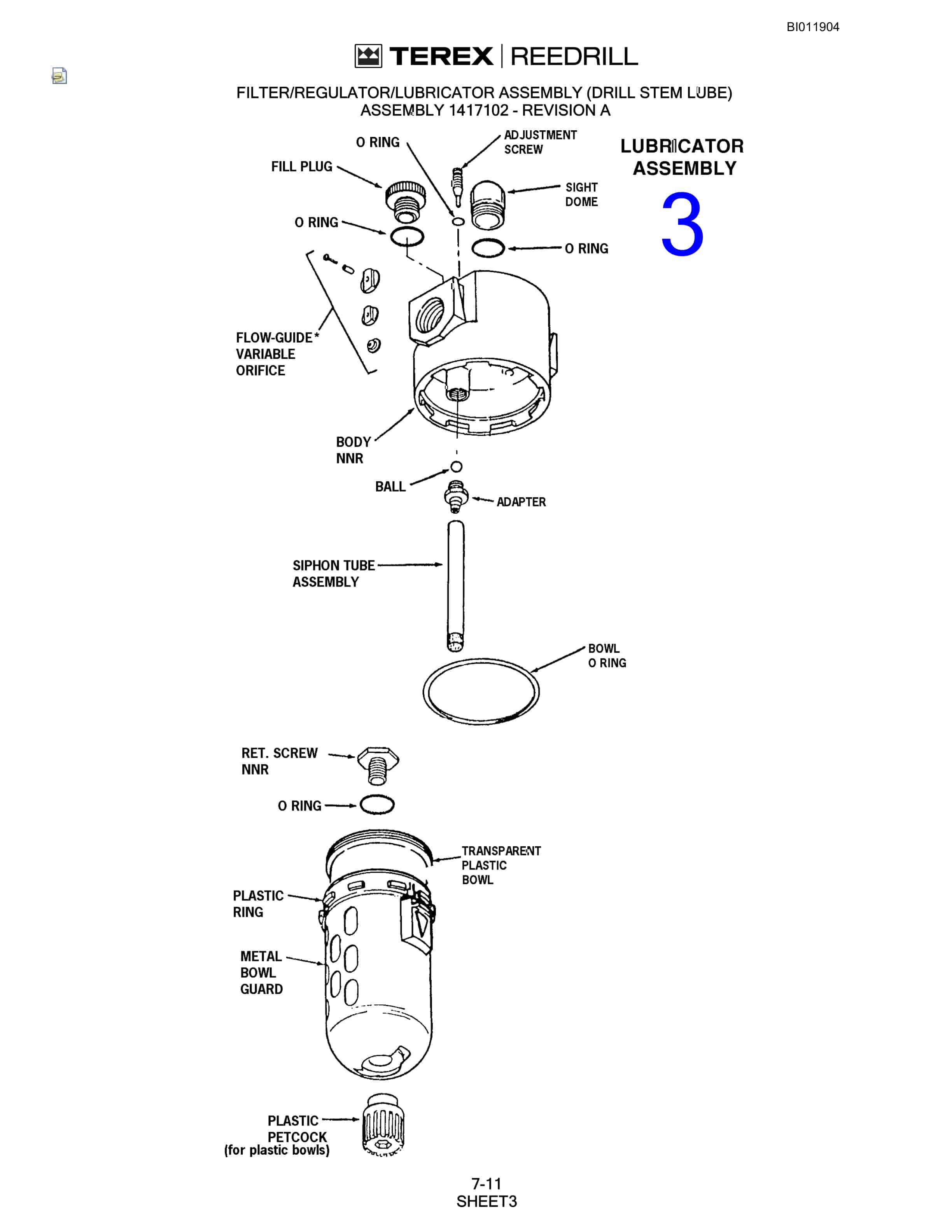 Bucyrus SKF Infinity Blasthole Drill Technical Manual BI011904-4