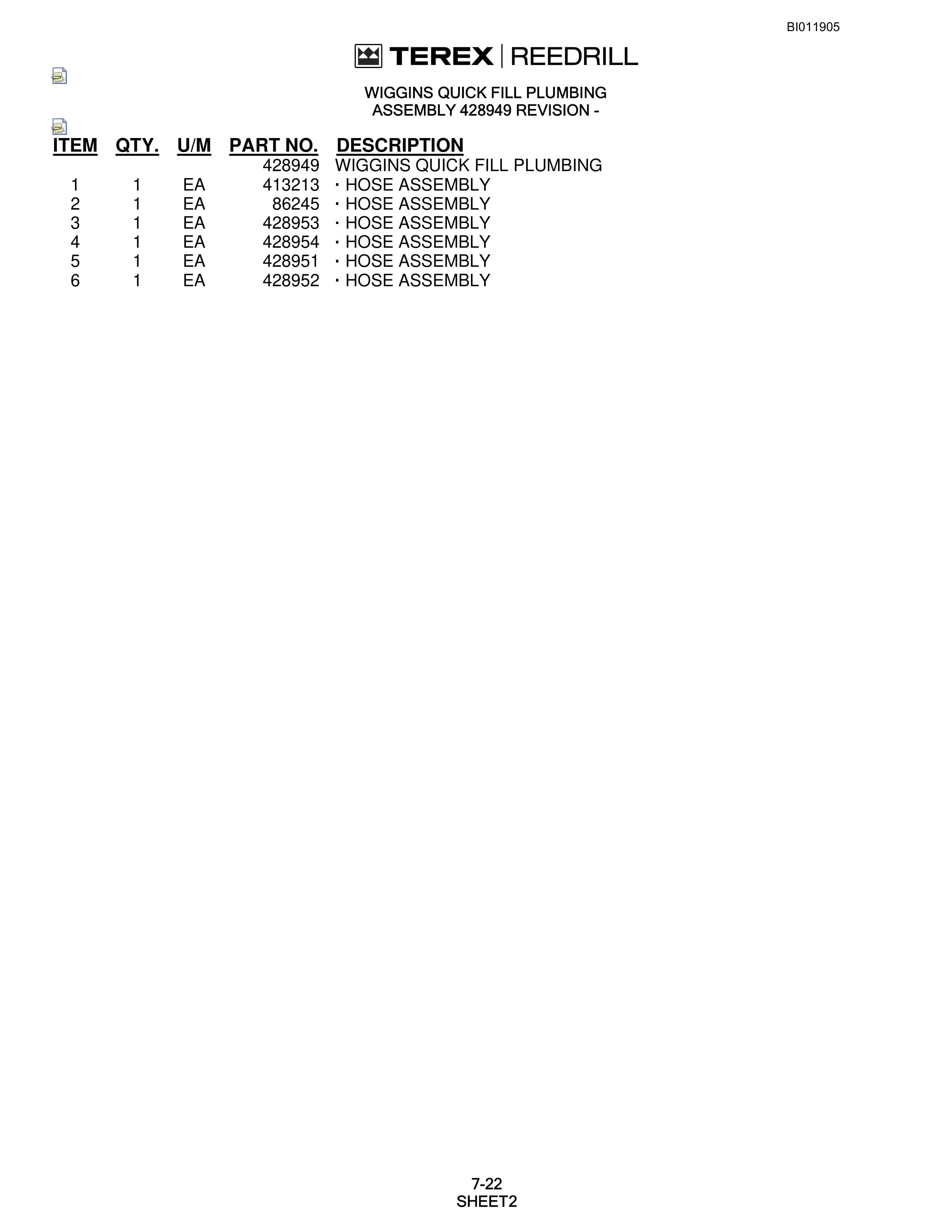 Bucyrus SKF Infinity Blasthole Drill Technical Manual BI011905-5