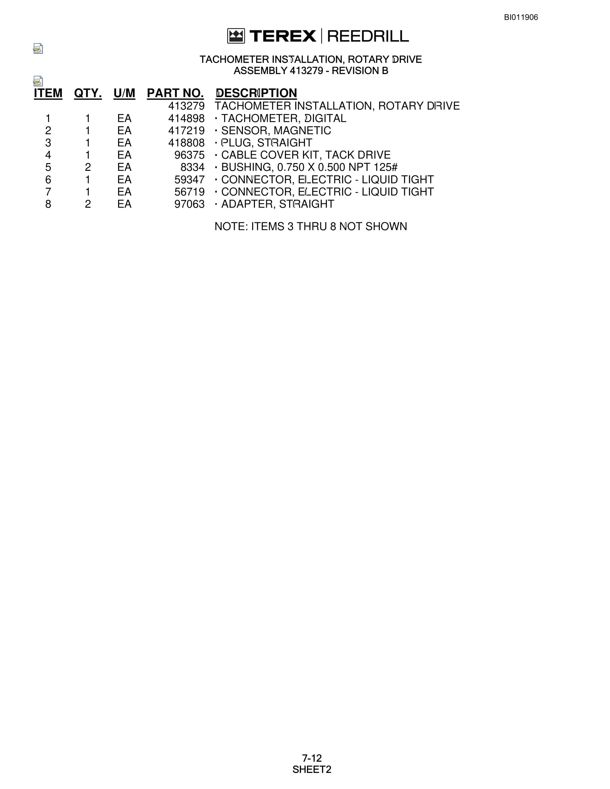 Bucyrus SKF Infinity Blasthole Drill Technical Manual BI011906-4